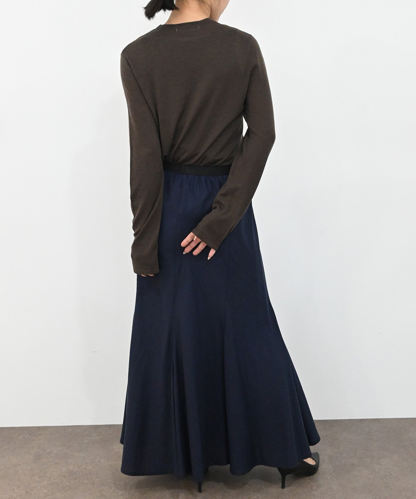 ウール混ベーシックニットトップス(6263-523)