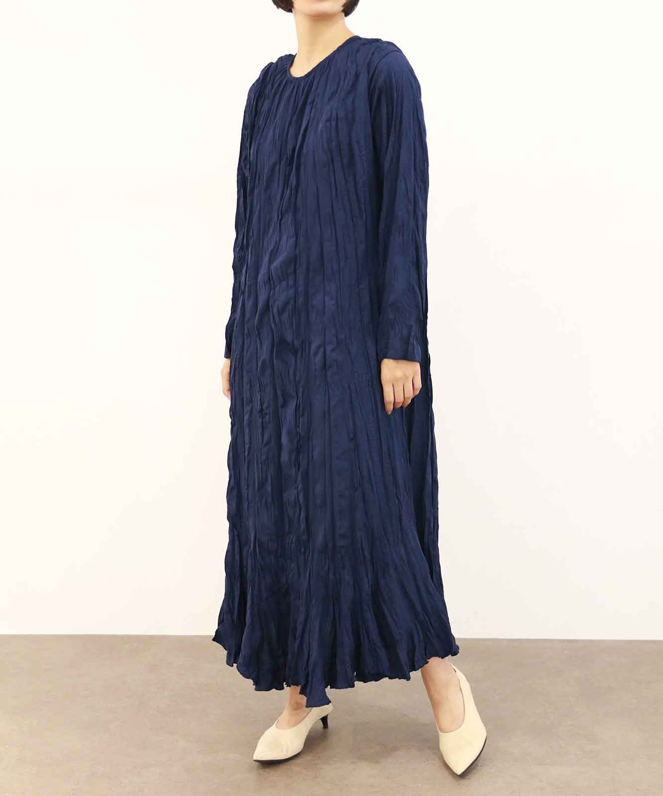 クリンクル加工2WAYワンピース(6259-476)