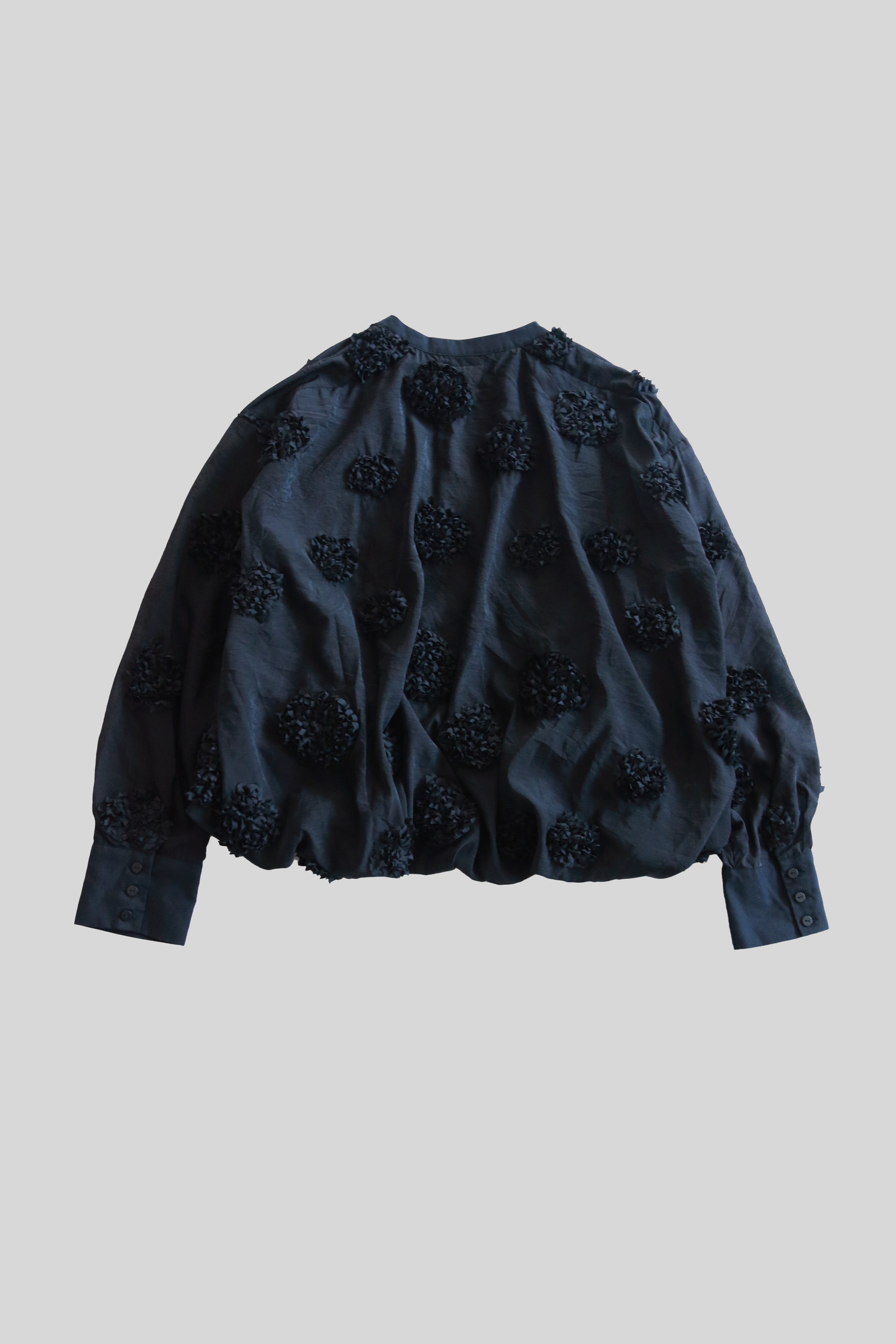 【ご予約商品/1000Pプレゼント】フラワーバルーンブラウス(6262-451)