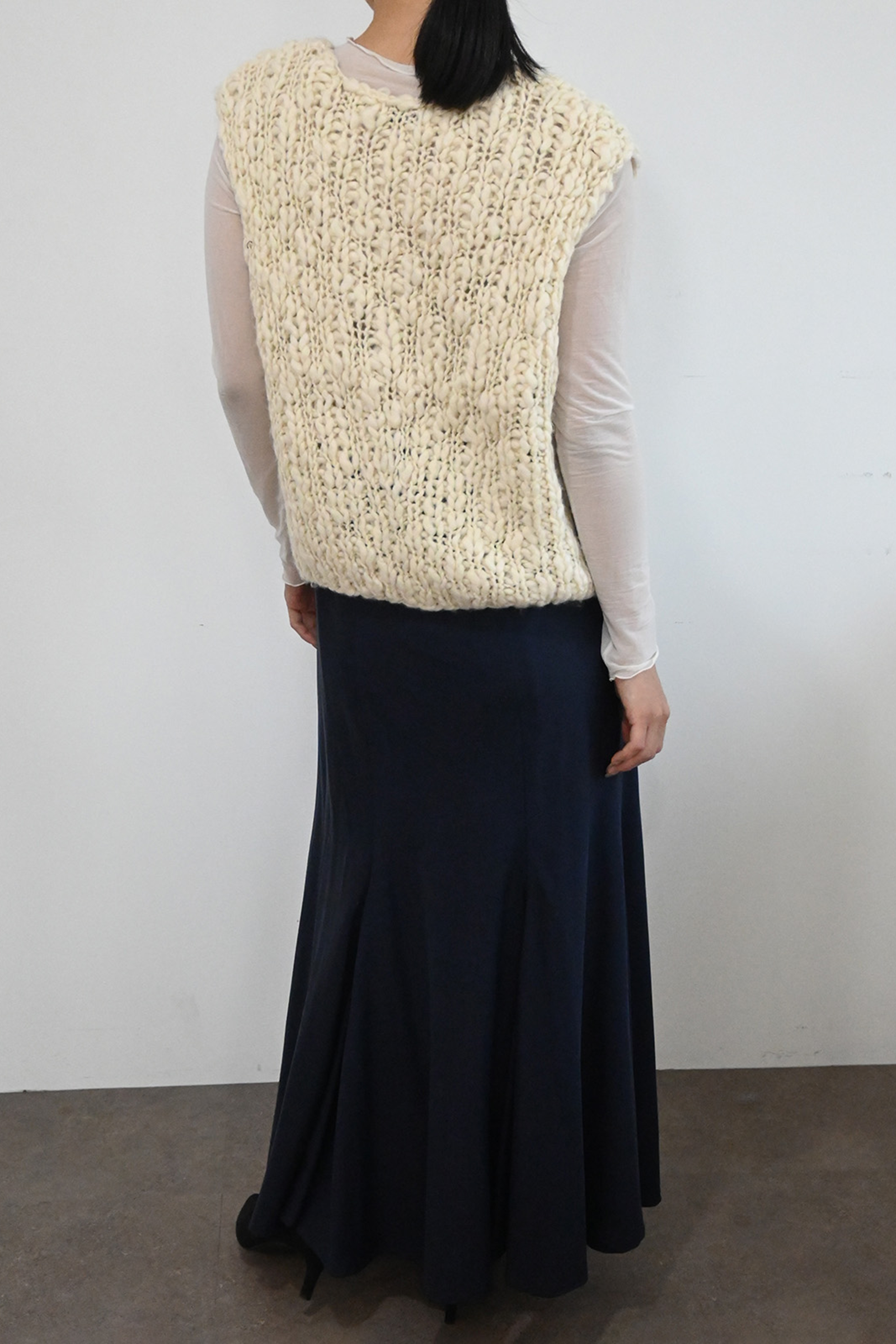 Vネックニットベスト(6264-547)