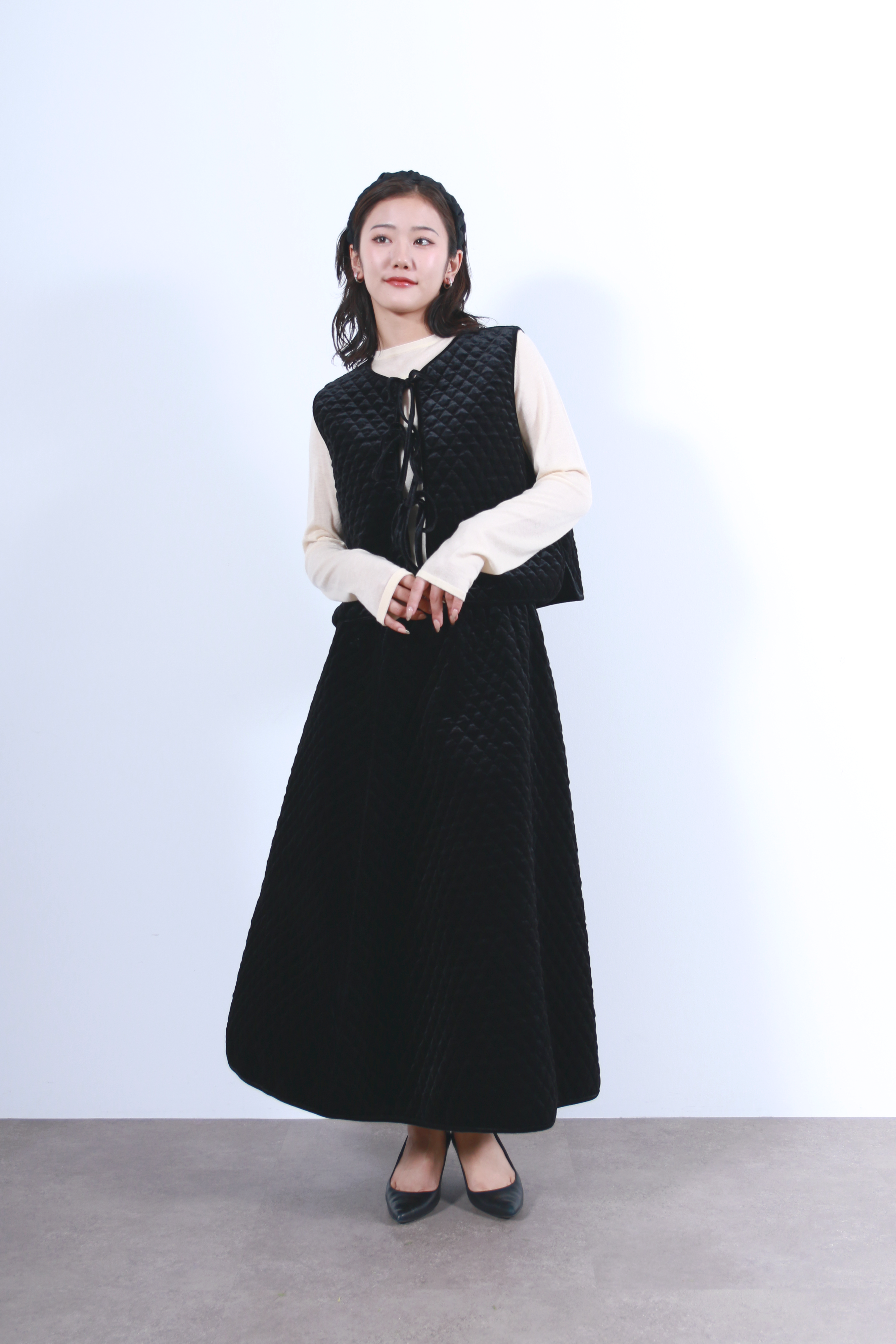 ウール混ベーシックニットトップス(6263-523)