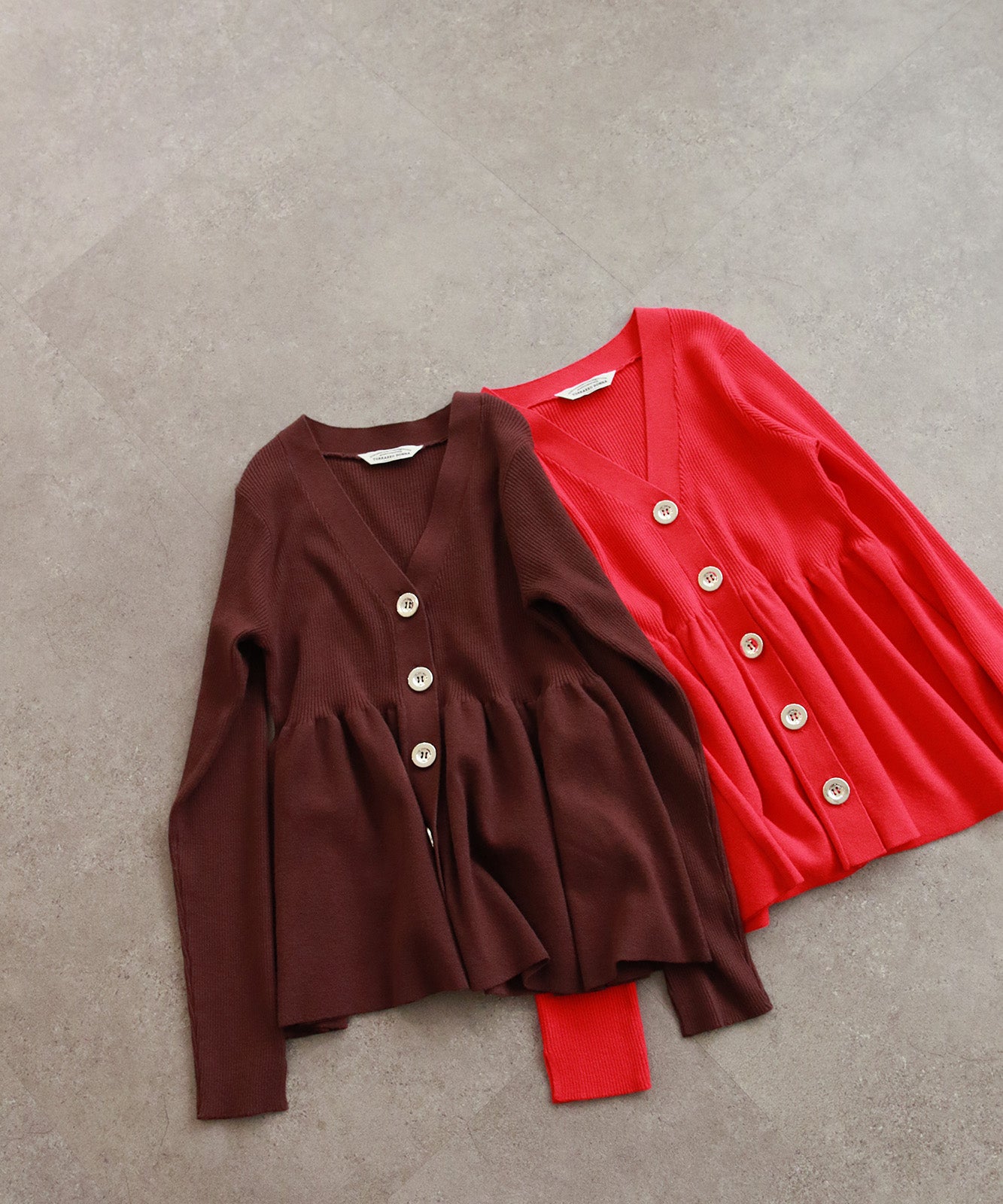 リブニットフレアカーディガン(6263-506)