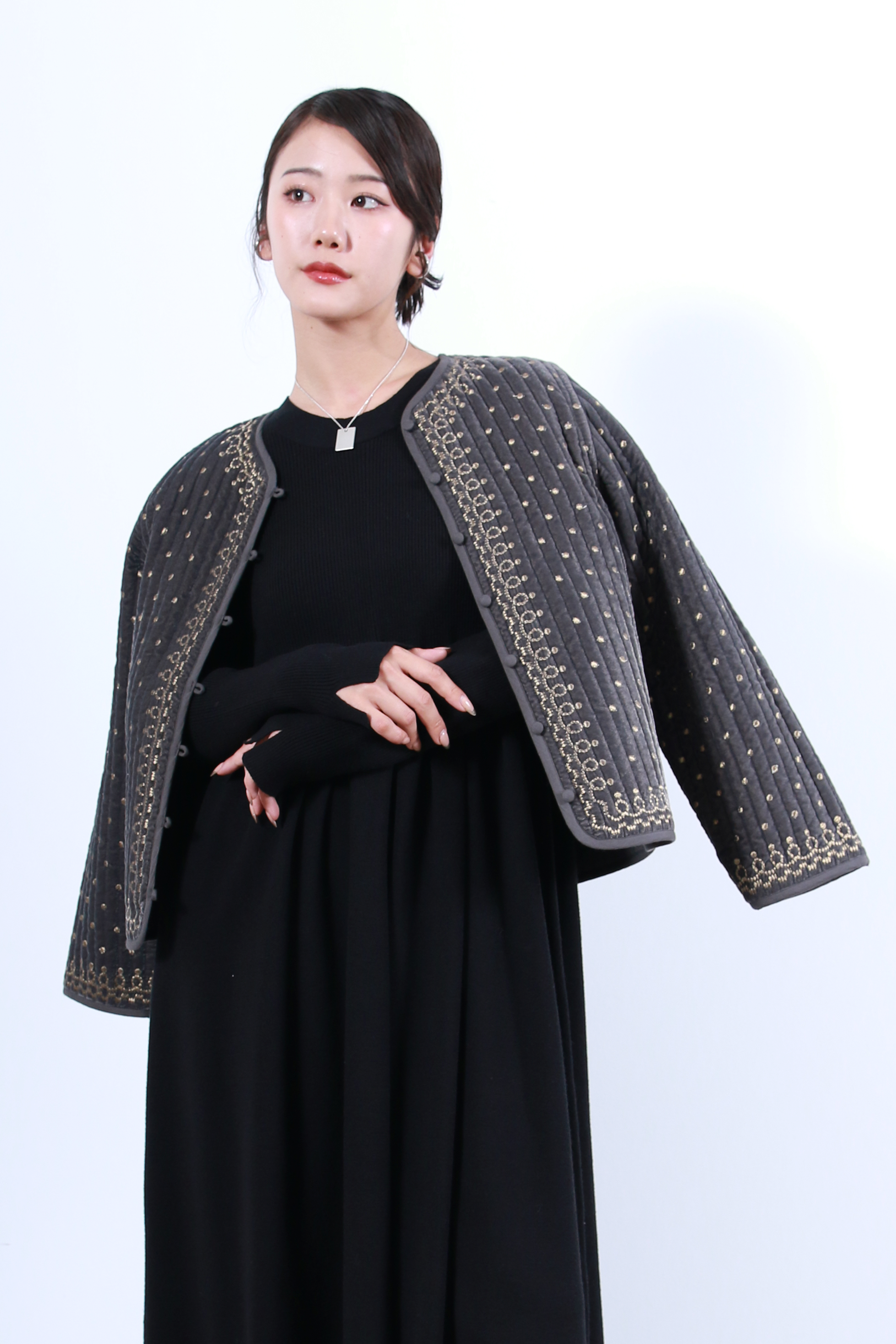 ヴィンテージ調オリジナル刺繍ジャケット(6261-354)