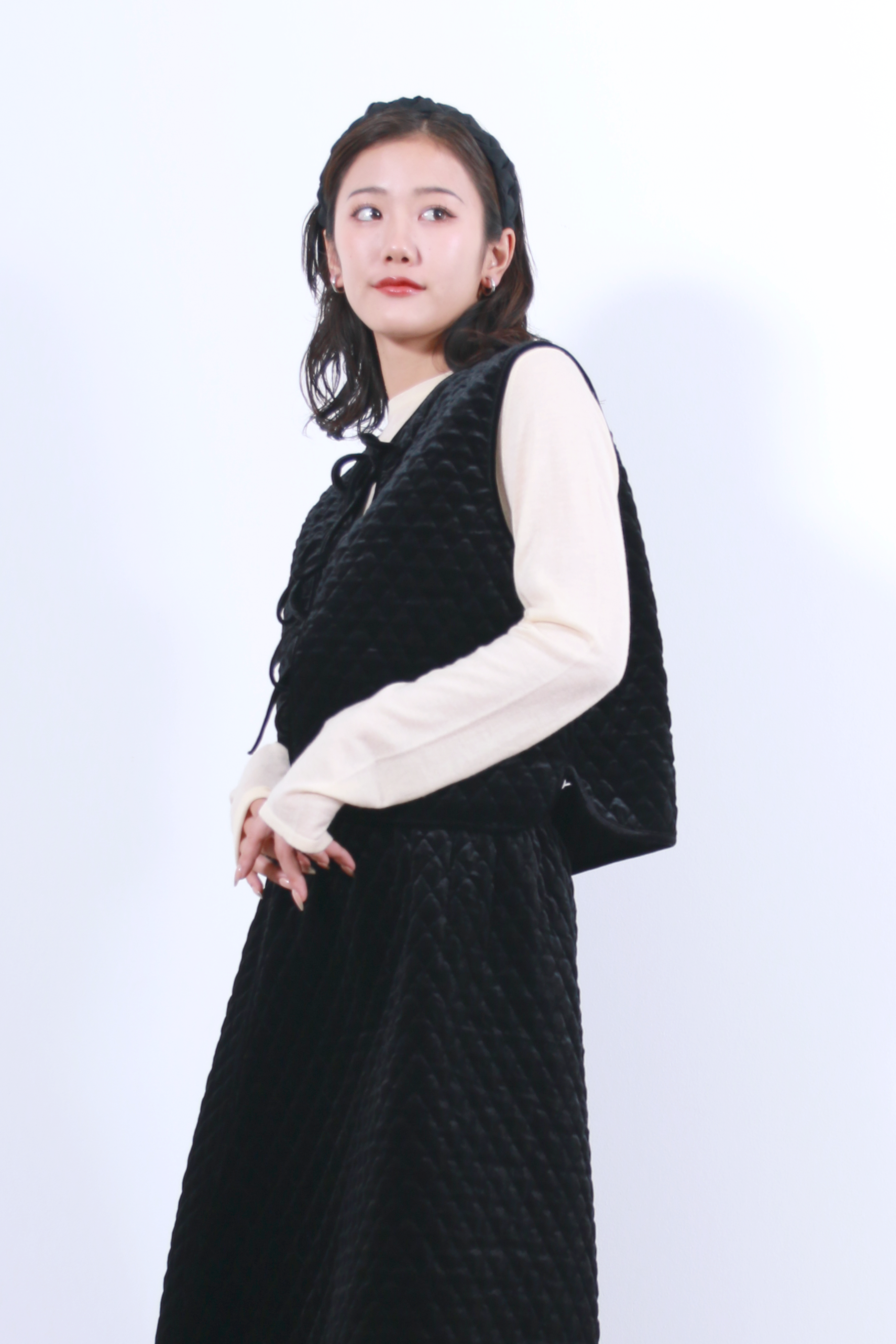 ウール混ベーシックニットトップス(6263-523)