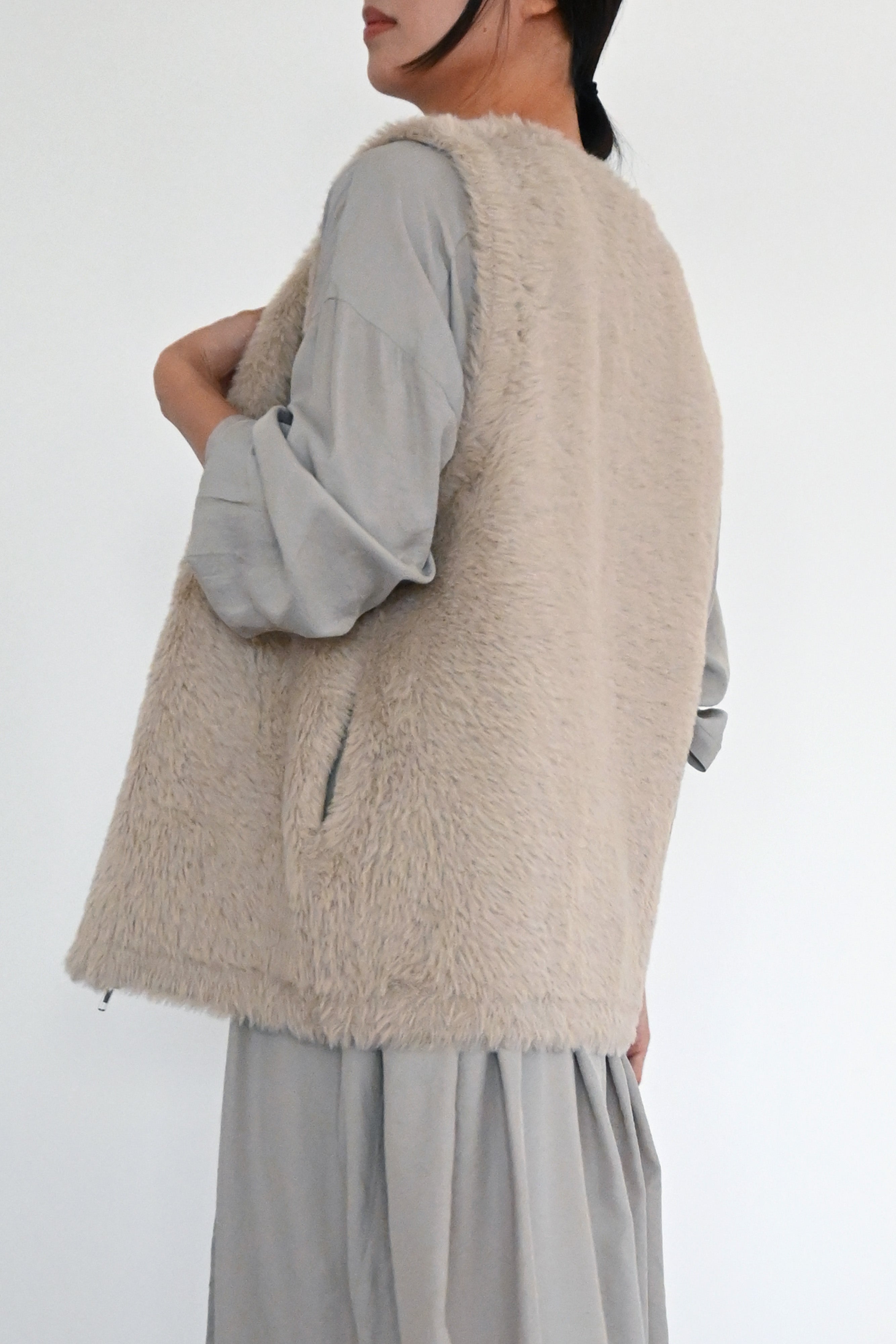 シャギーニットベスト(6263-528)