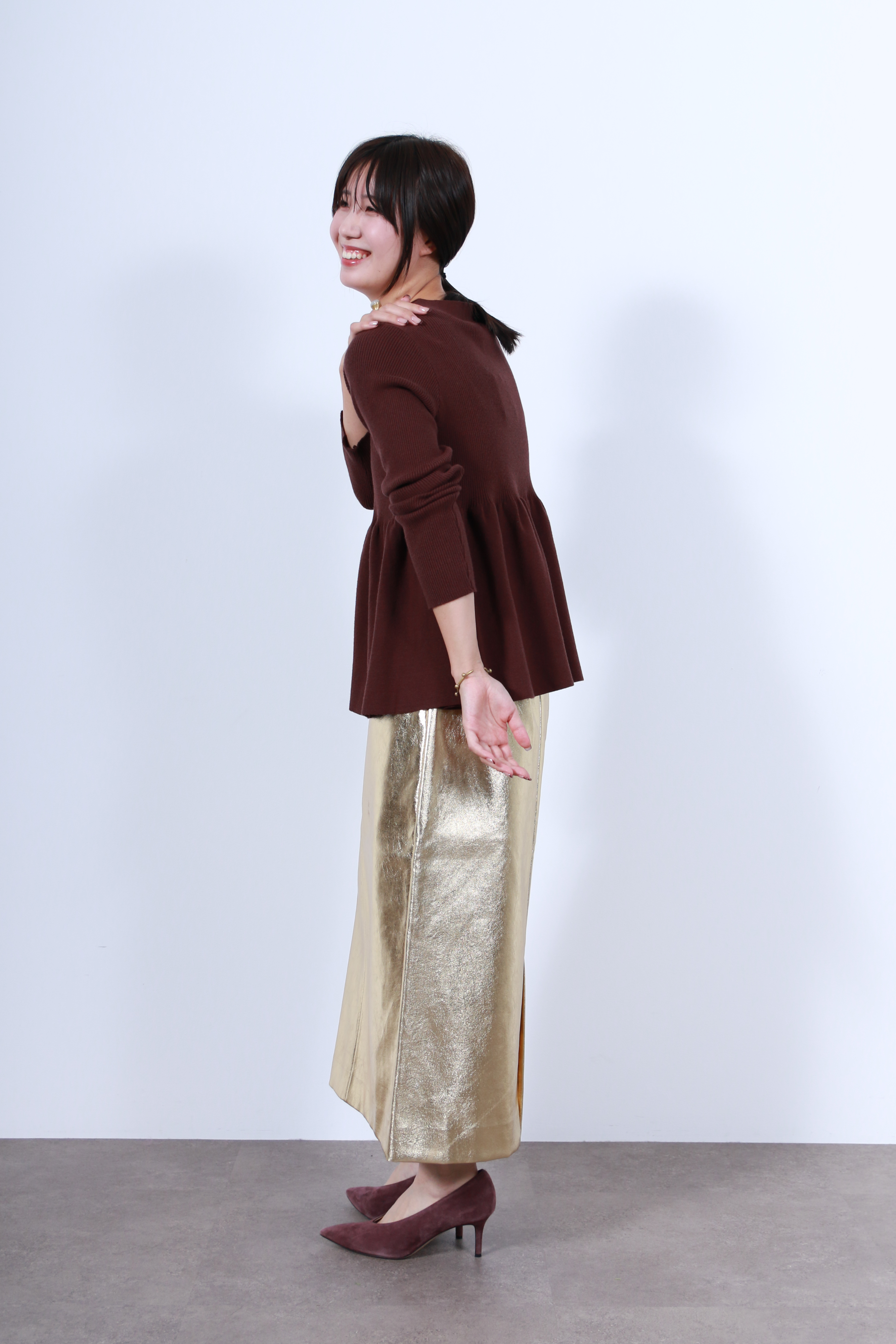 リブニットフレアカーディガン(6263-506)