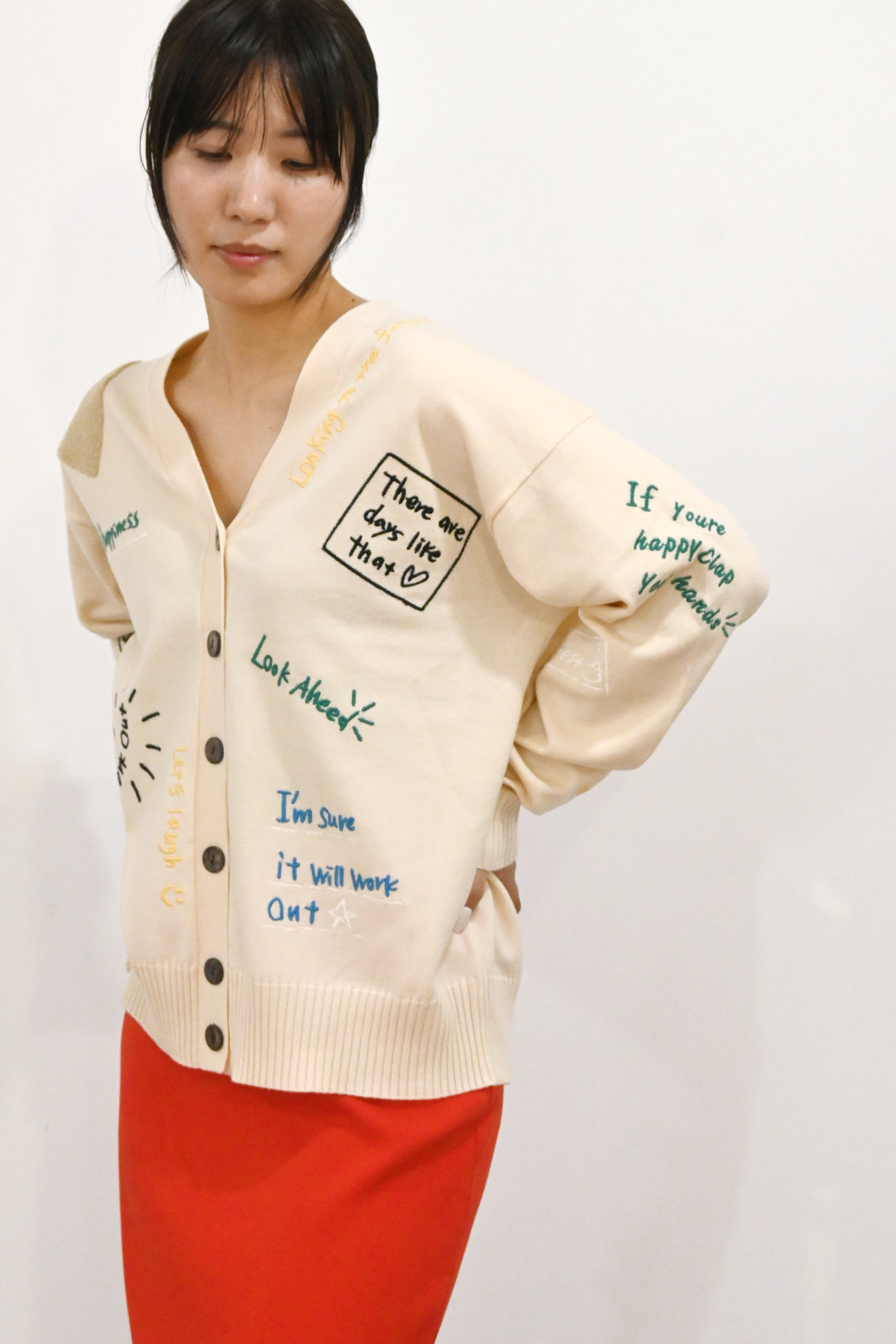 ハッピーエンブロイダリーカーディガン(6262-460)