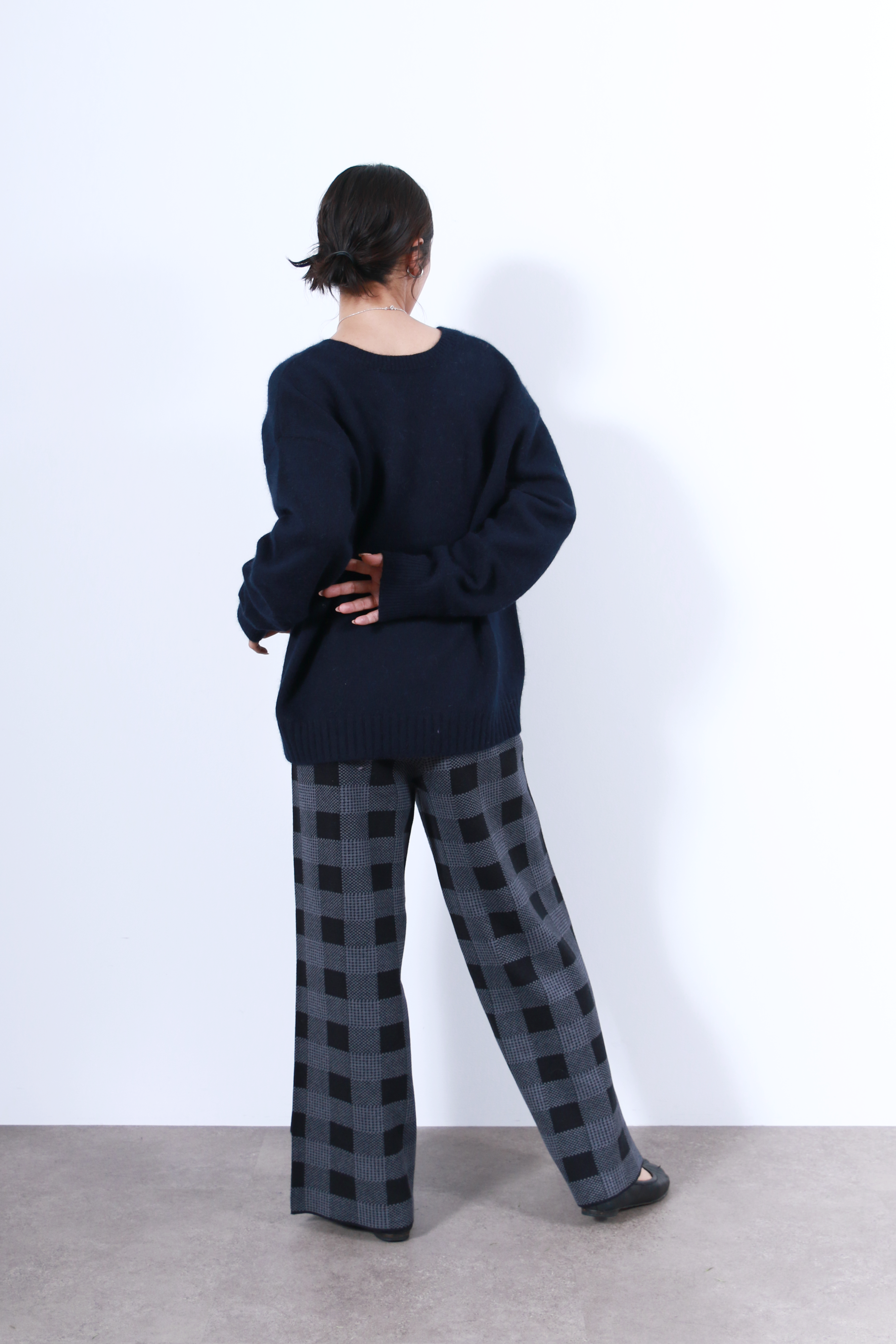 ラクーン混ベーシック2WAYネックトップス(6263-530)