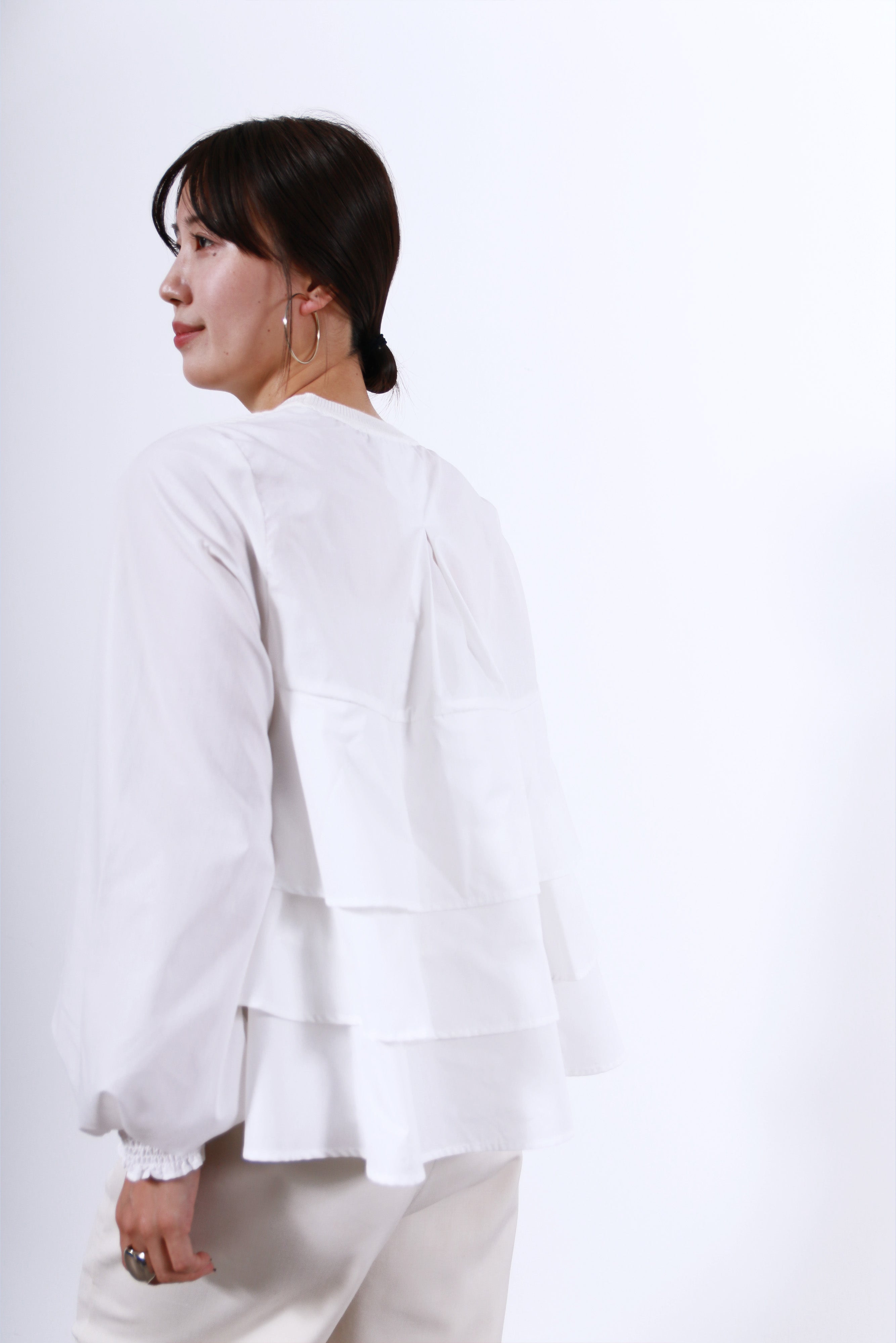 バックティアードブラウス×ニットトップス(6262-458)