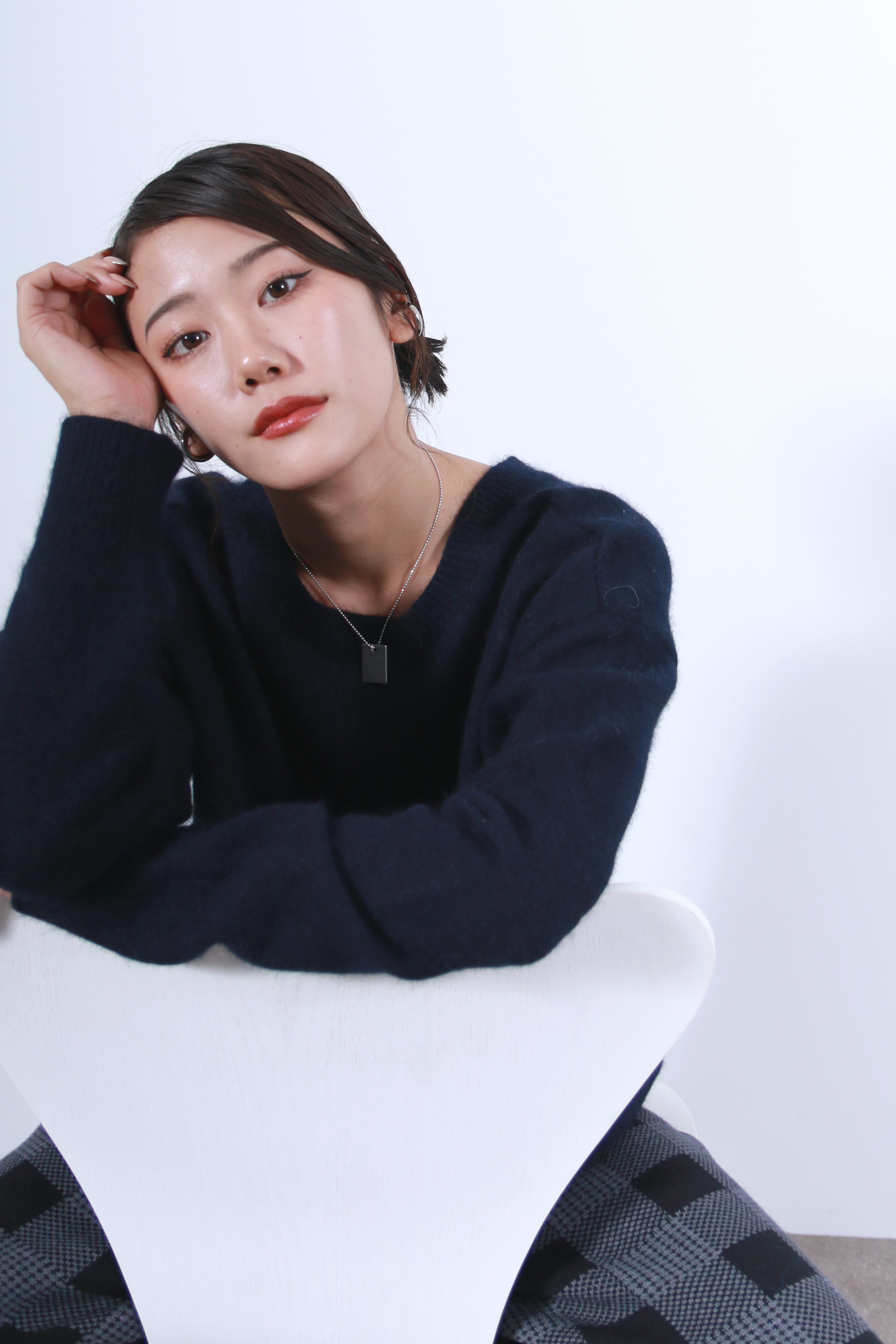 ラクーン混ベーシック2WAYネックトップス(6263-530)