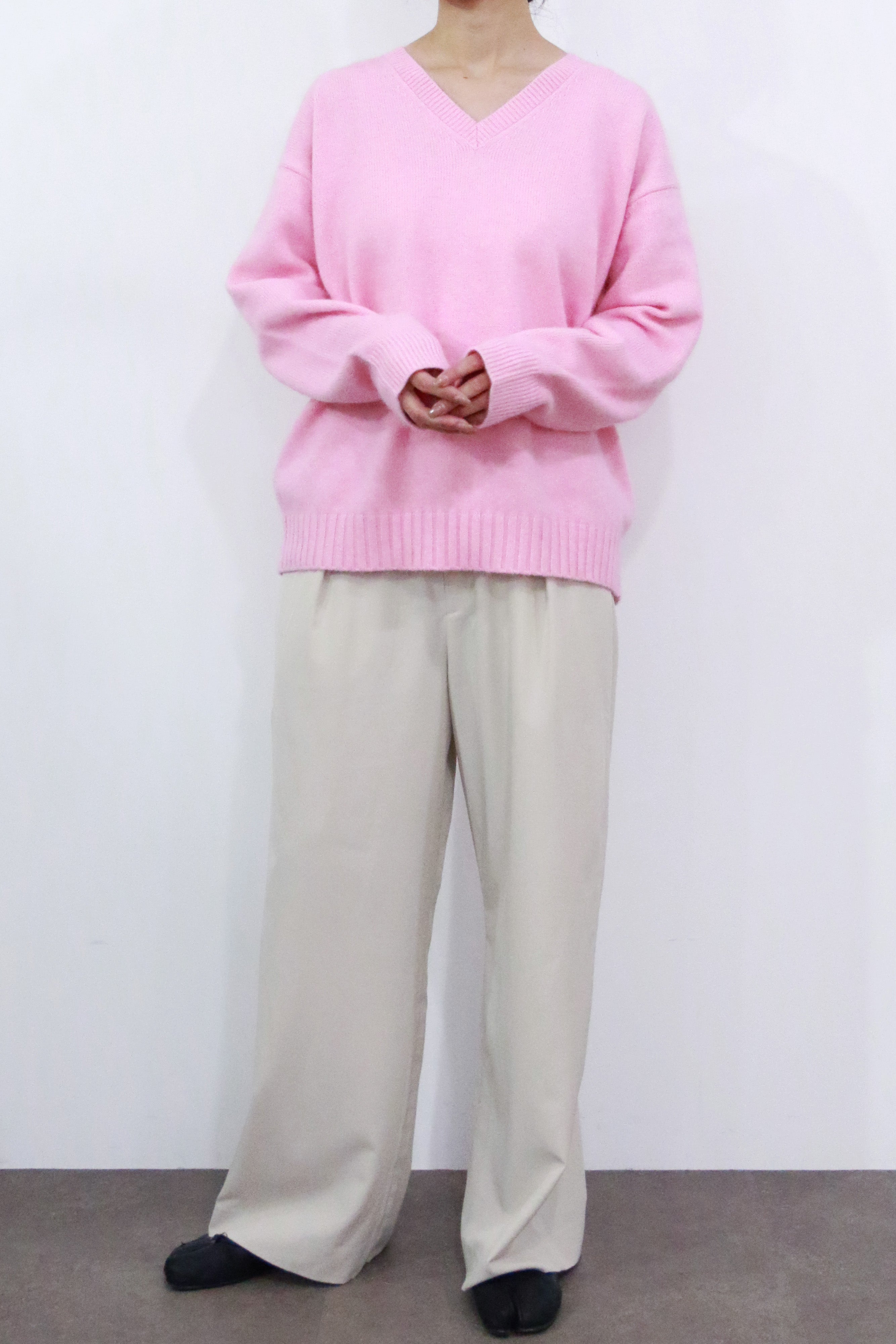 ラクーン混ベーシック2WAYネックトップス(6263-530)