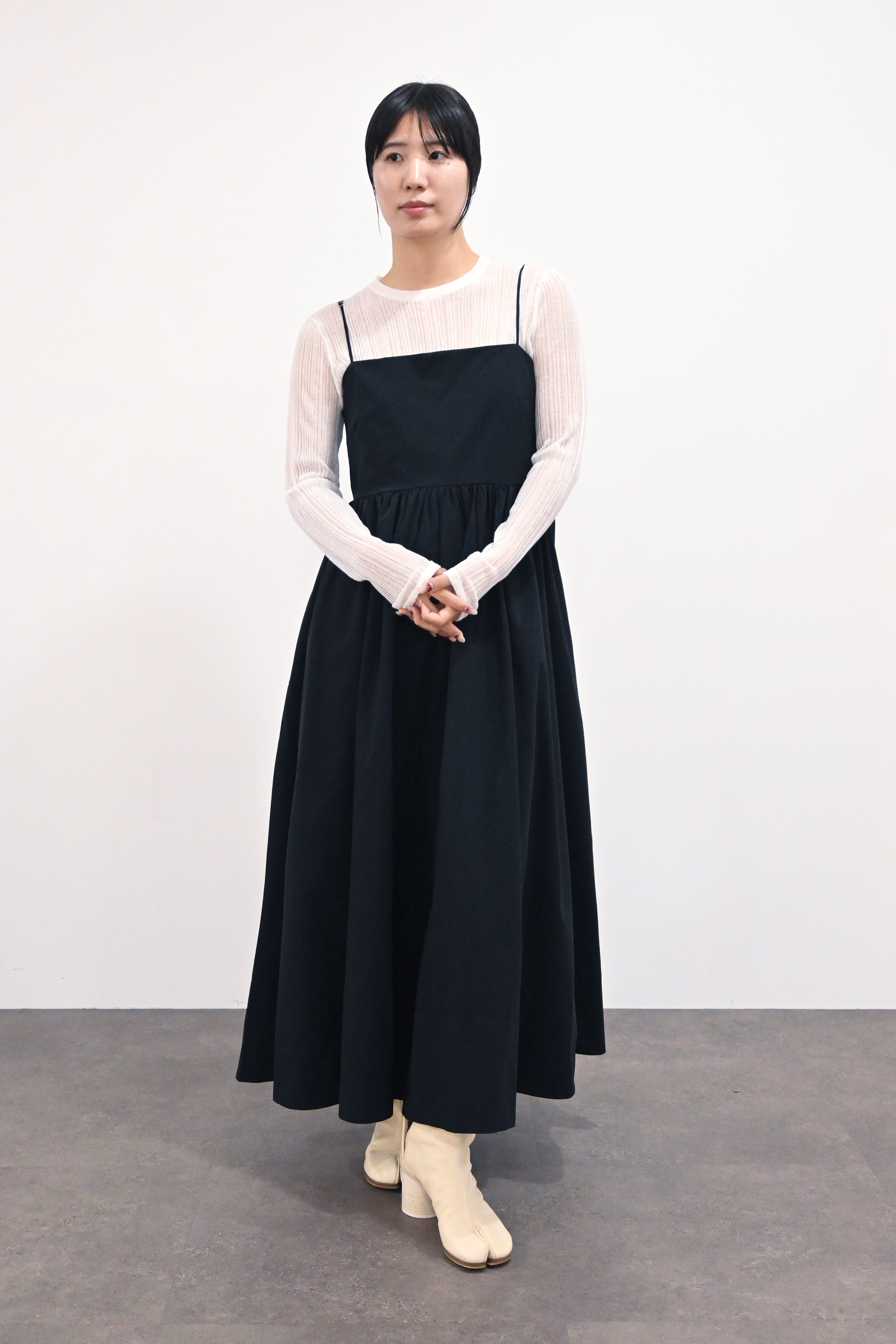 【Shikina×TORRAZZO】2WAYニット×ボリュームドレス(6265-302) 19.BLACK