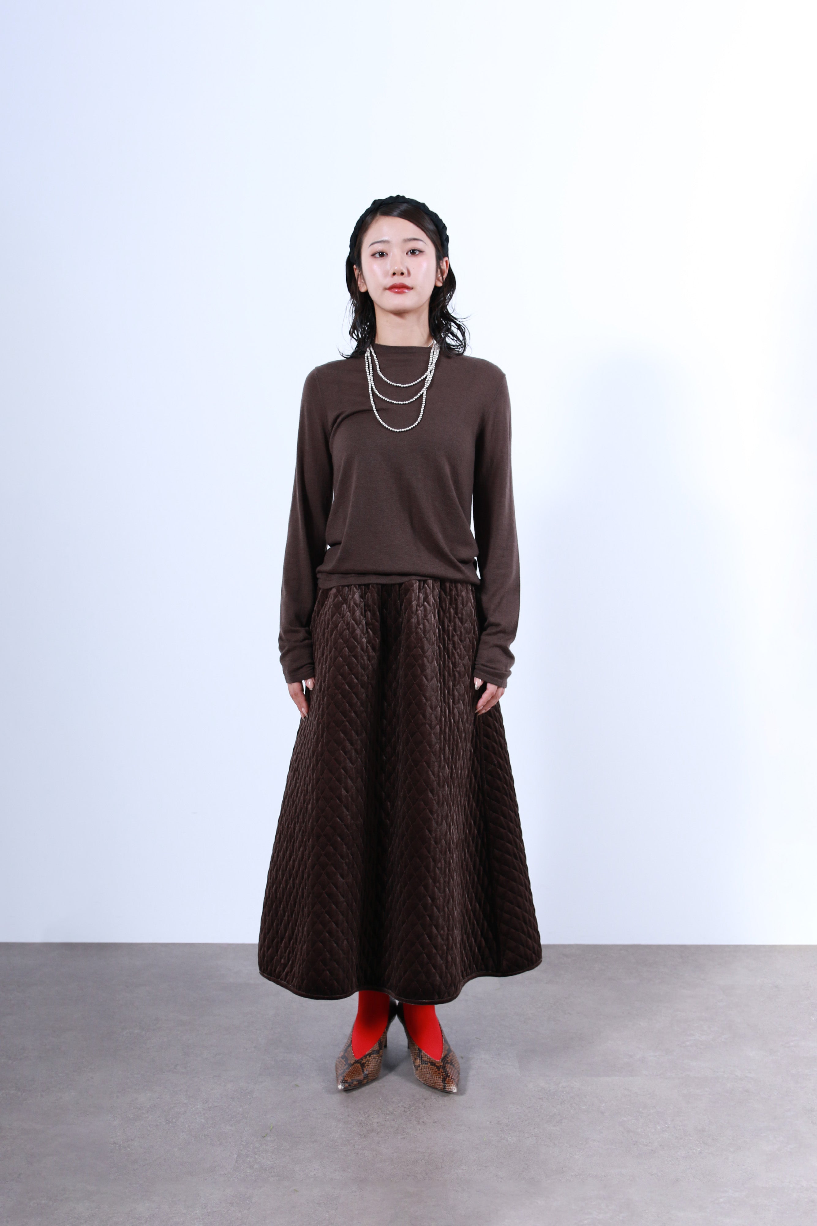 ウール混ベーシックニットトップス(6263-523)