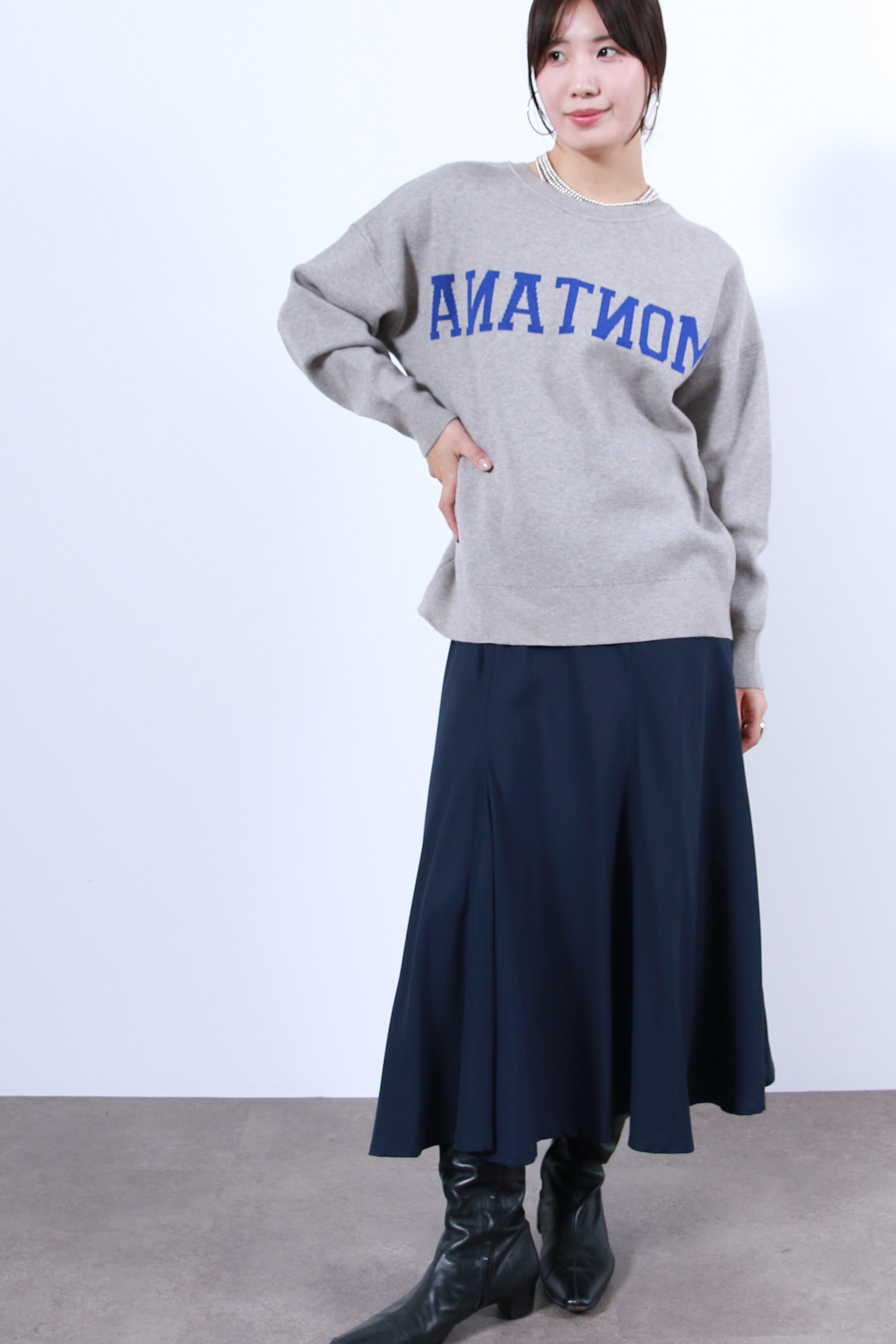 2WAYロゴニットトップス(6263-521)