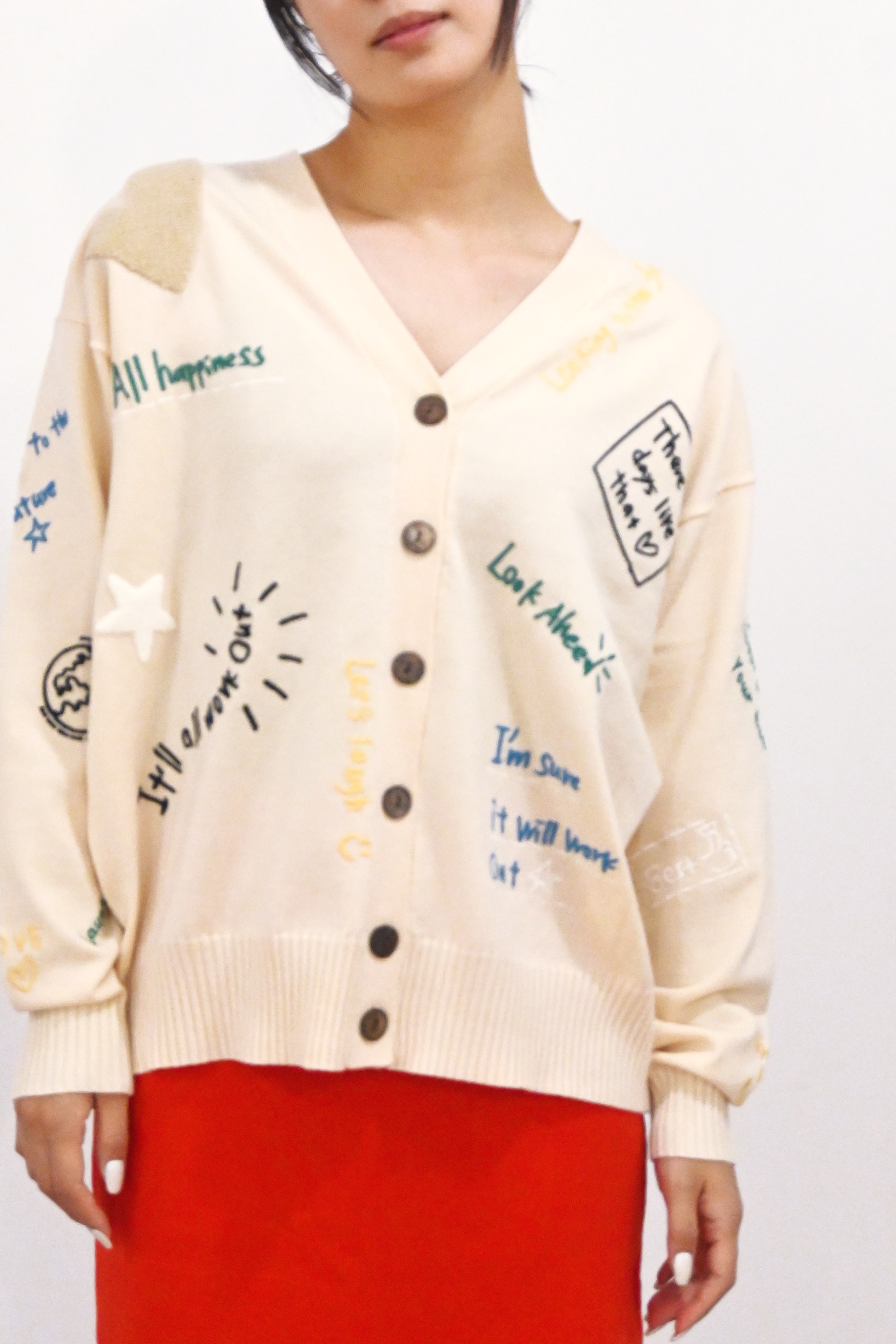 ハッピーエンブロイダリーカーディガン(6262-460)