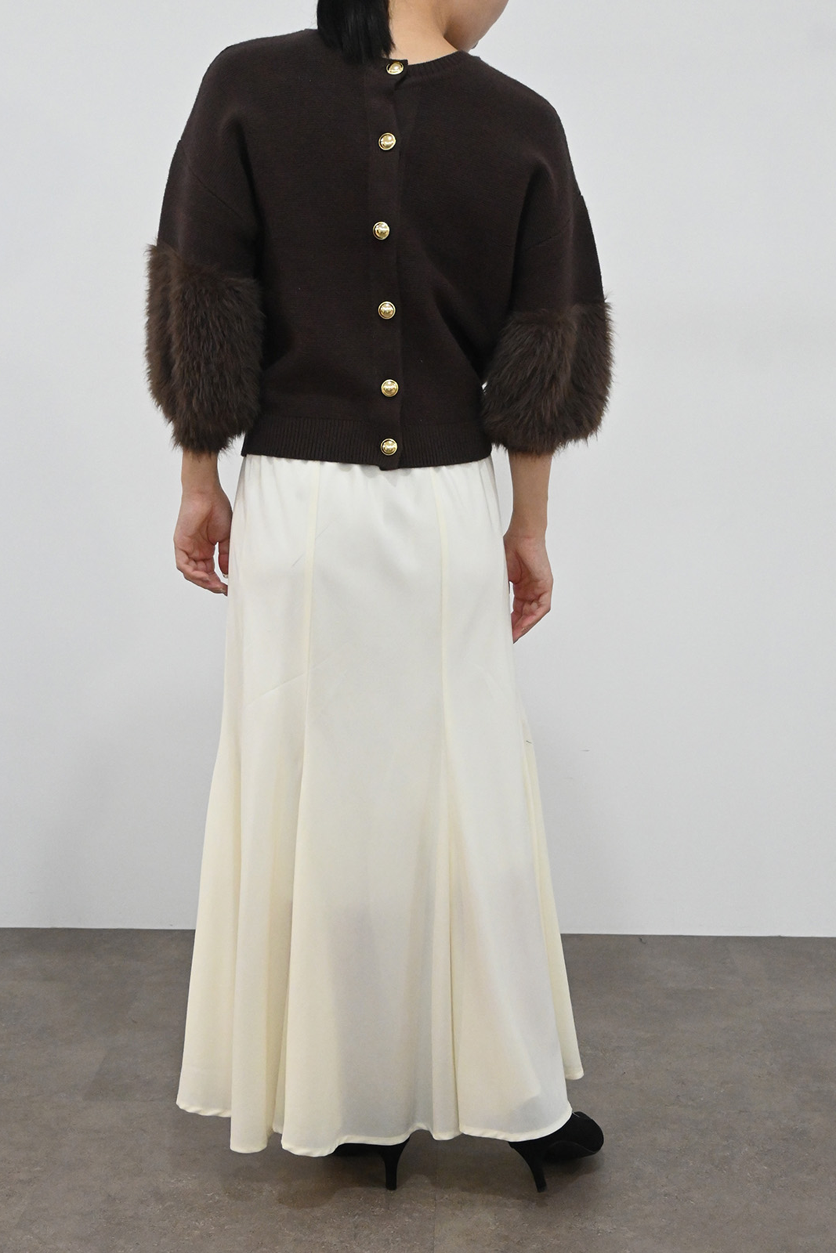 ファースリーブ2WAYカーディガン(6264-589)