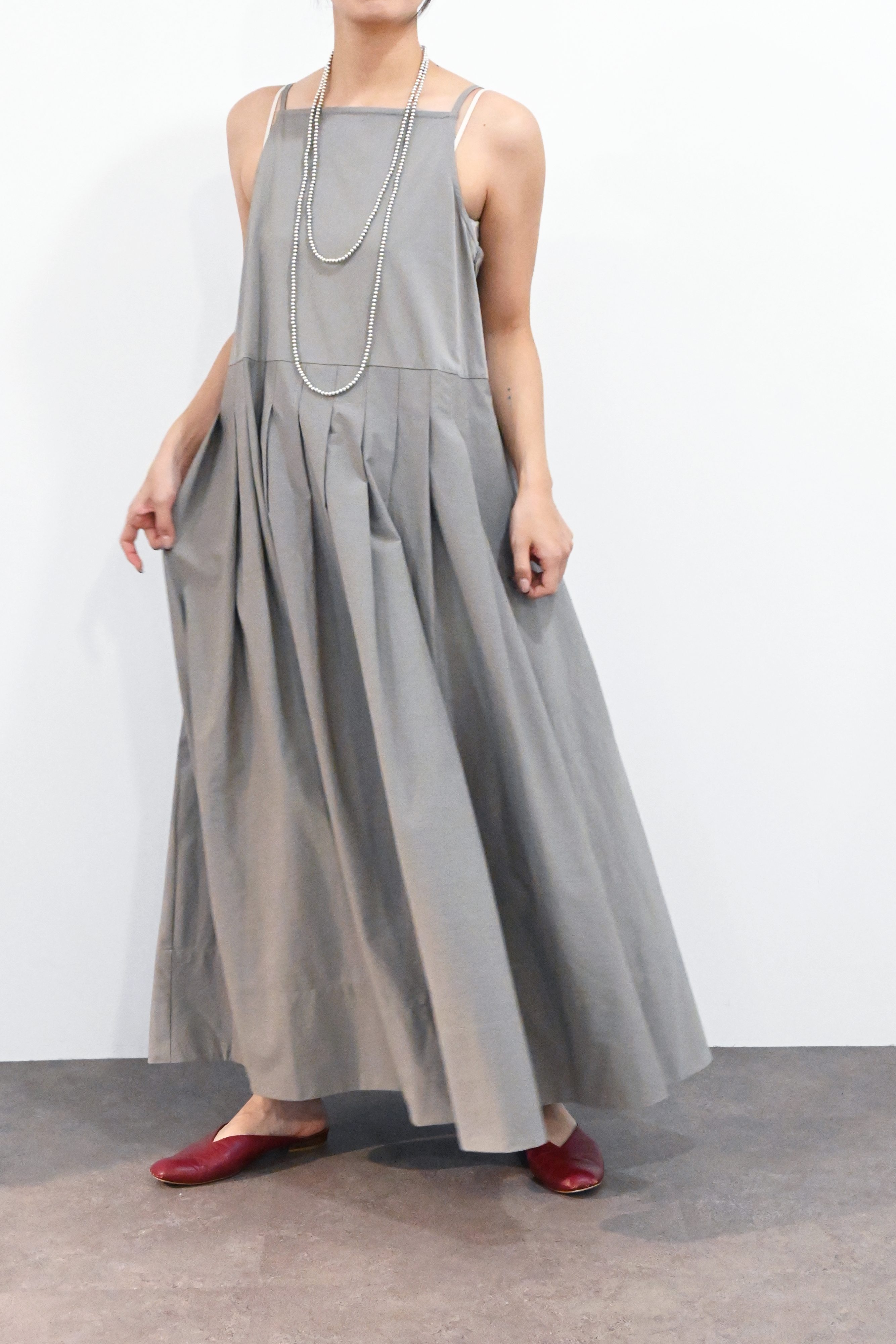 プリーツマキシドレス(6265-573)