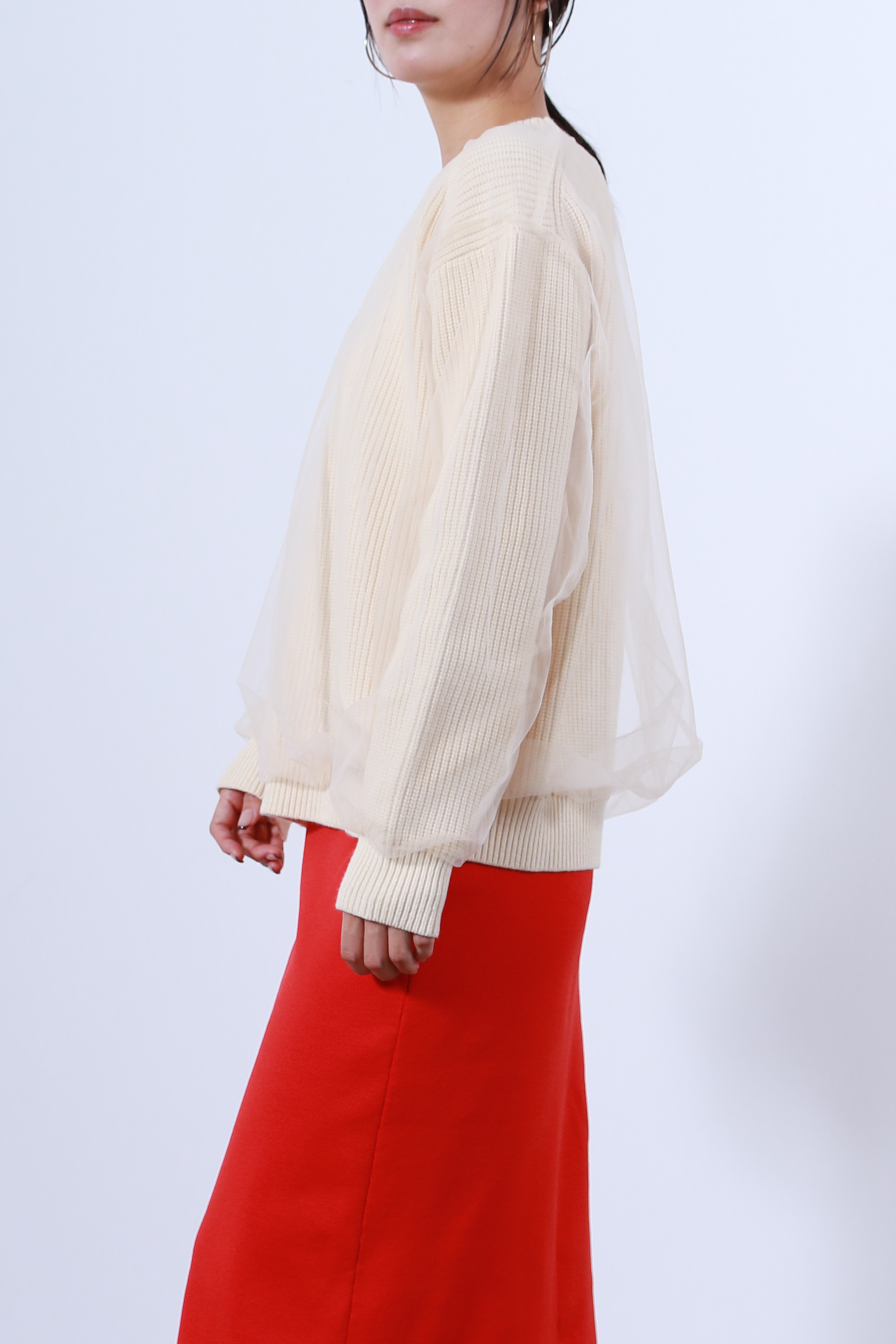 シアーチュール×ニットトップス(6263-518)