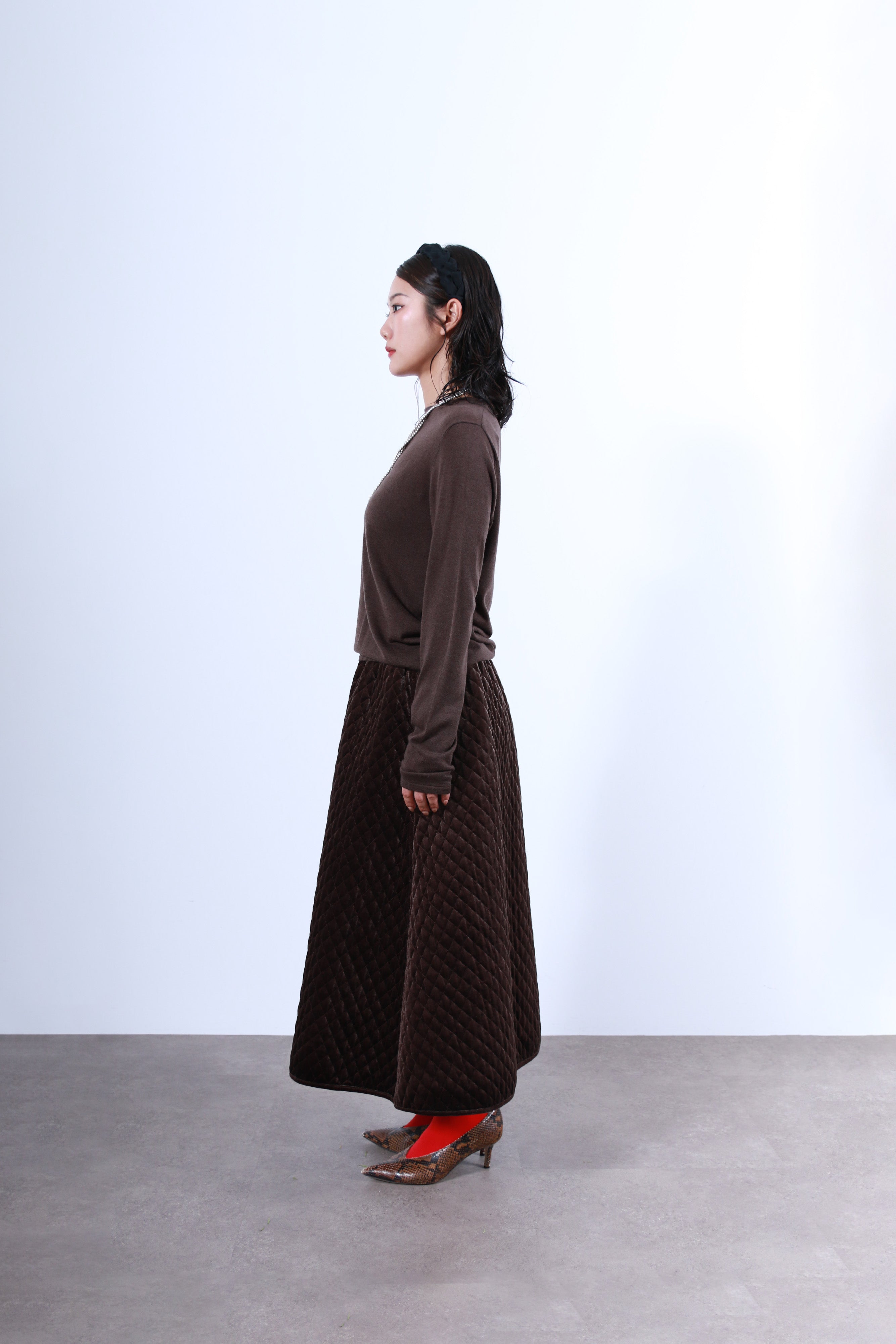 ウール混ベーシックニットトップス(6263-523)