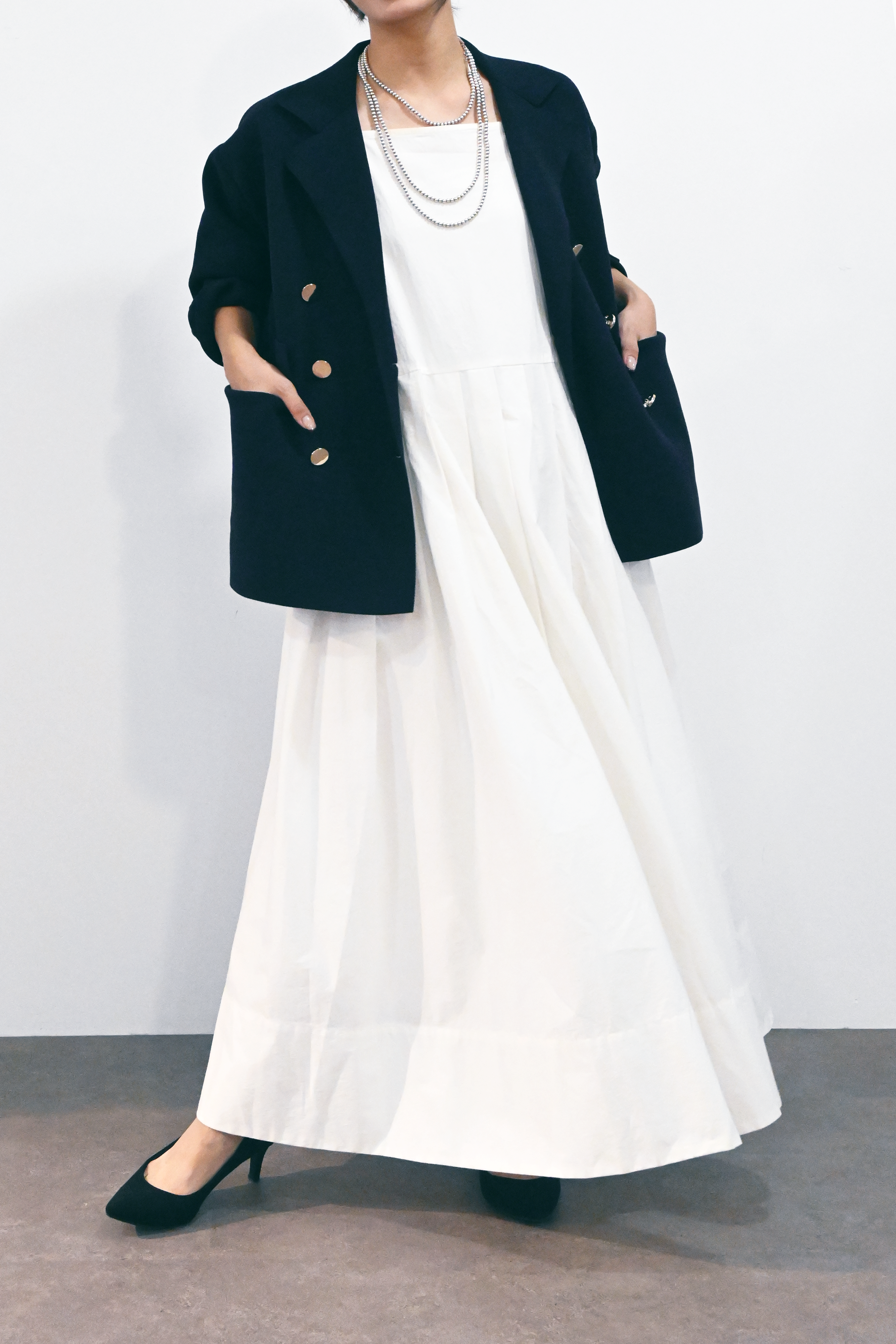 プリーツマキシドレス(6265-573)