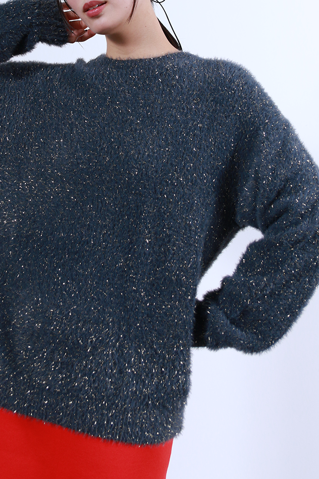 グリッターニットトップス(6263-516)