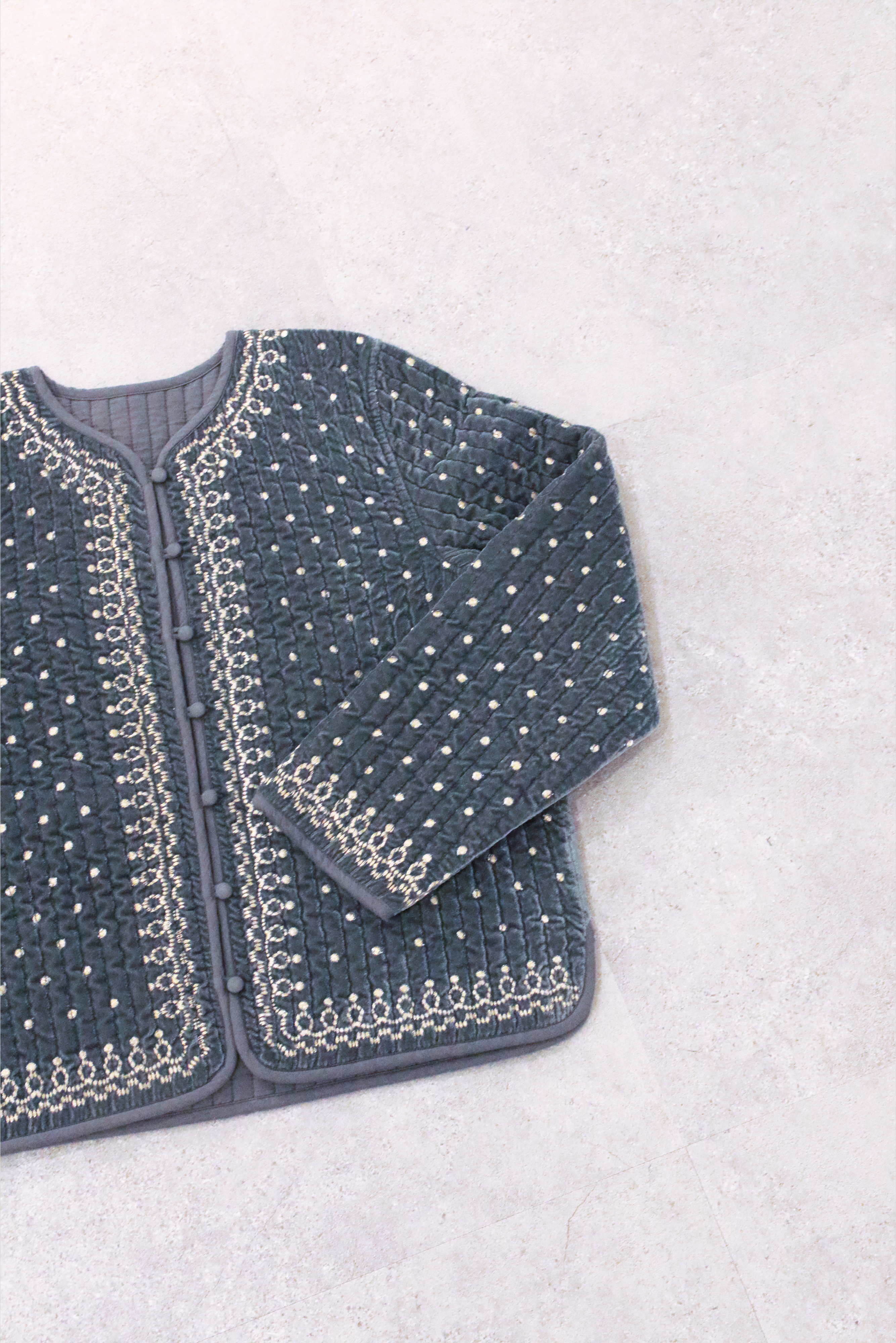 ヴィンテージ調オリジナル刺繍ジャケット(6261-354)