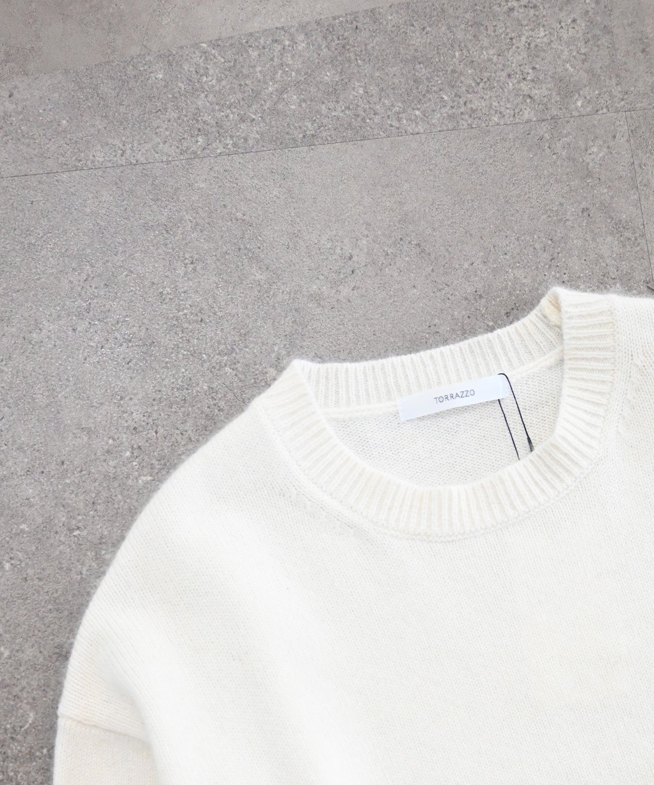 ラクーン混ベーシックプルオーバーニットトップス(6263-531)