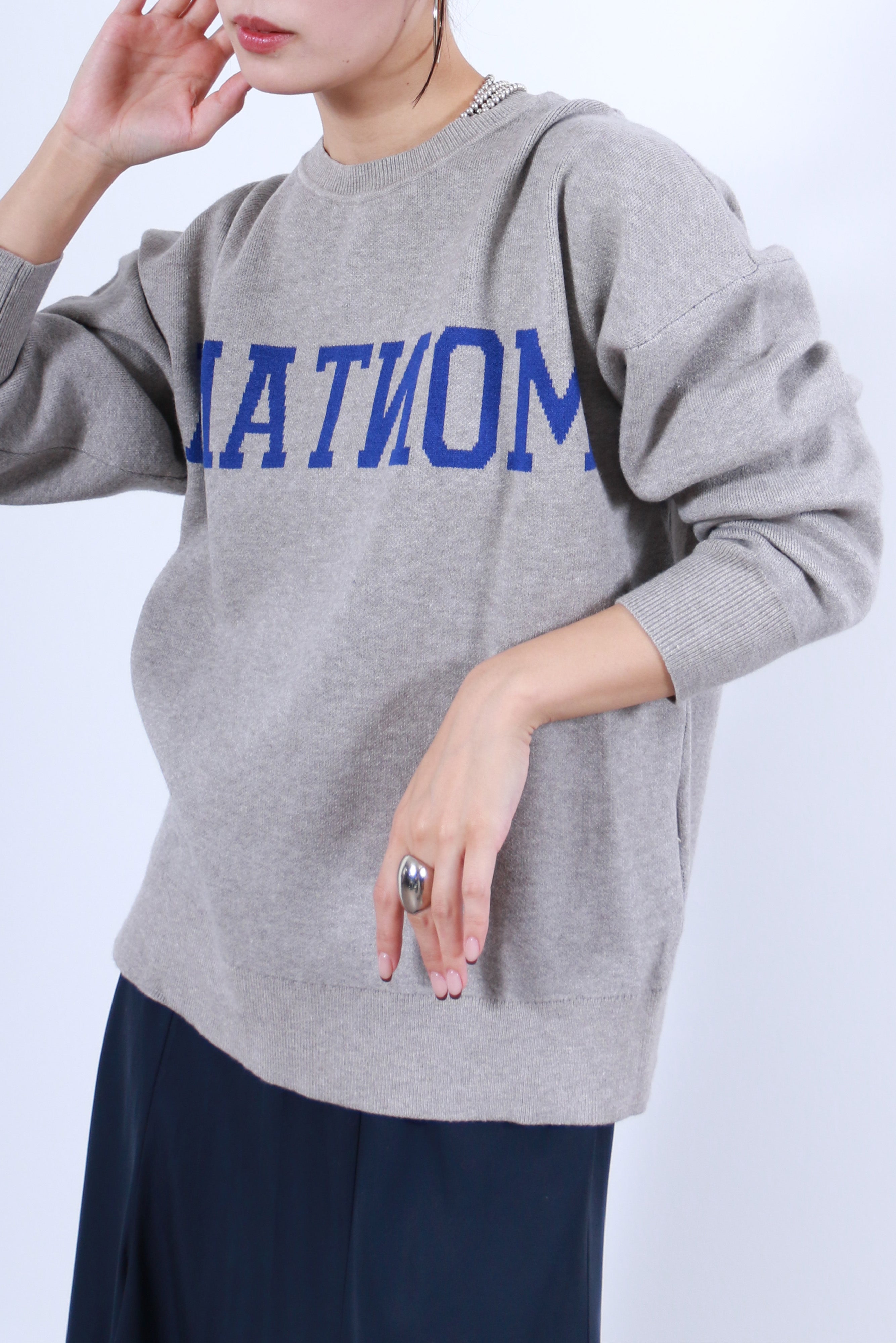 2WAYロゴニットトップス(6263-521)