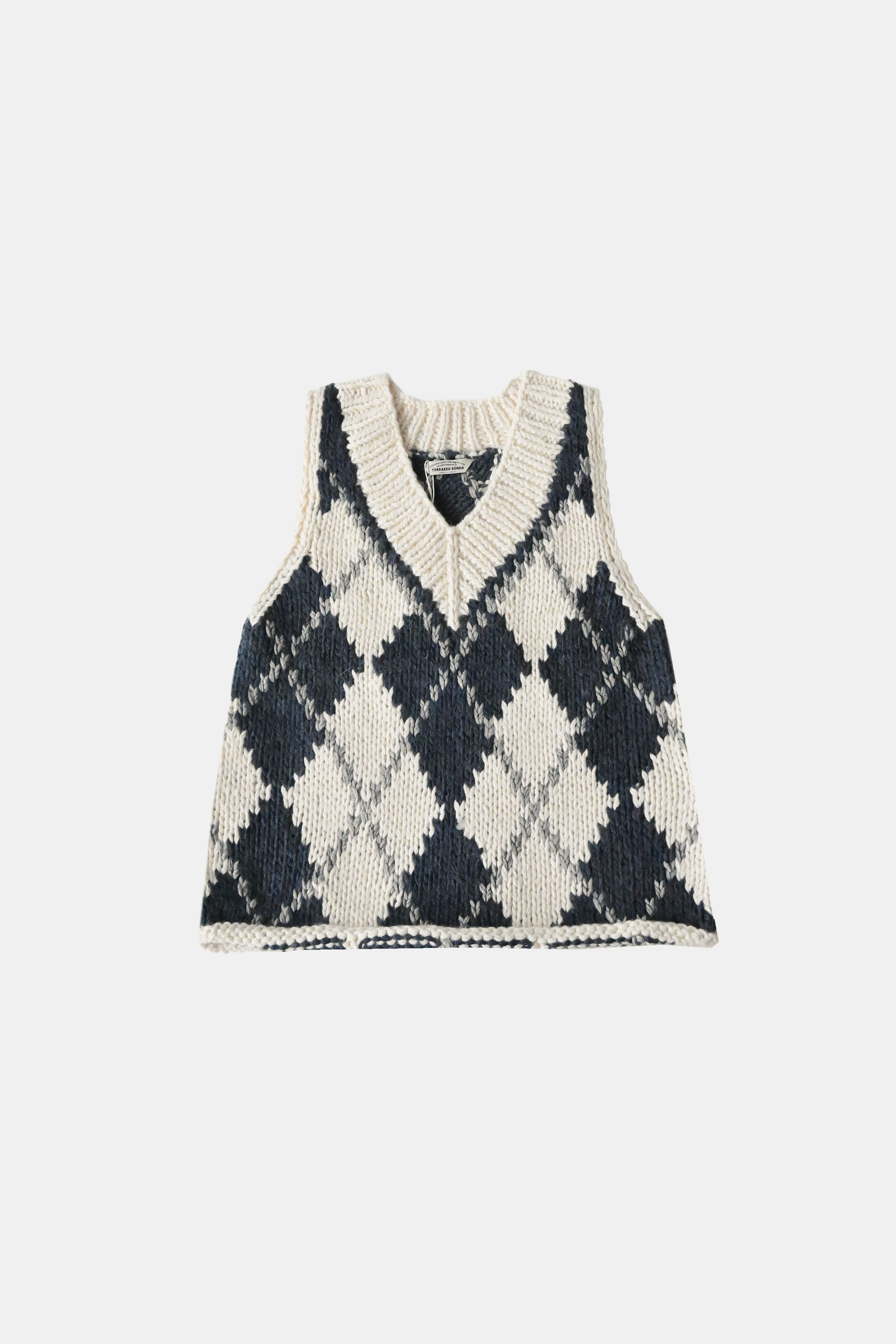 ハンドメイドカウチンニットベスト(6262-468)