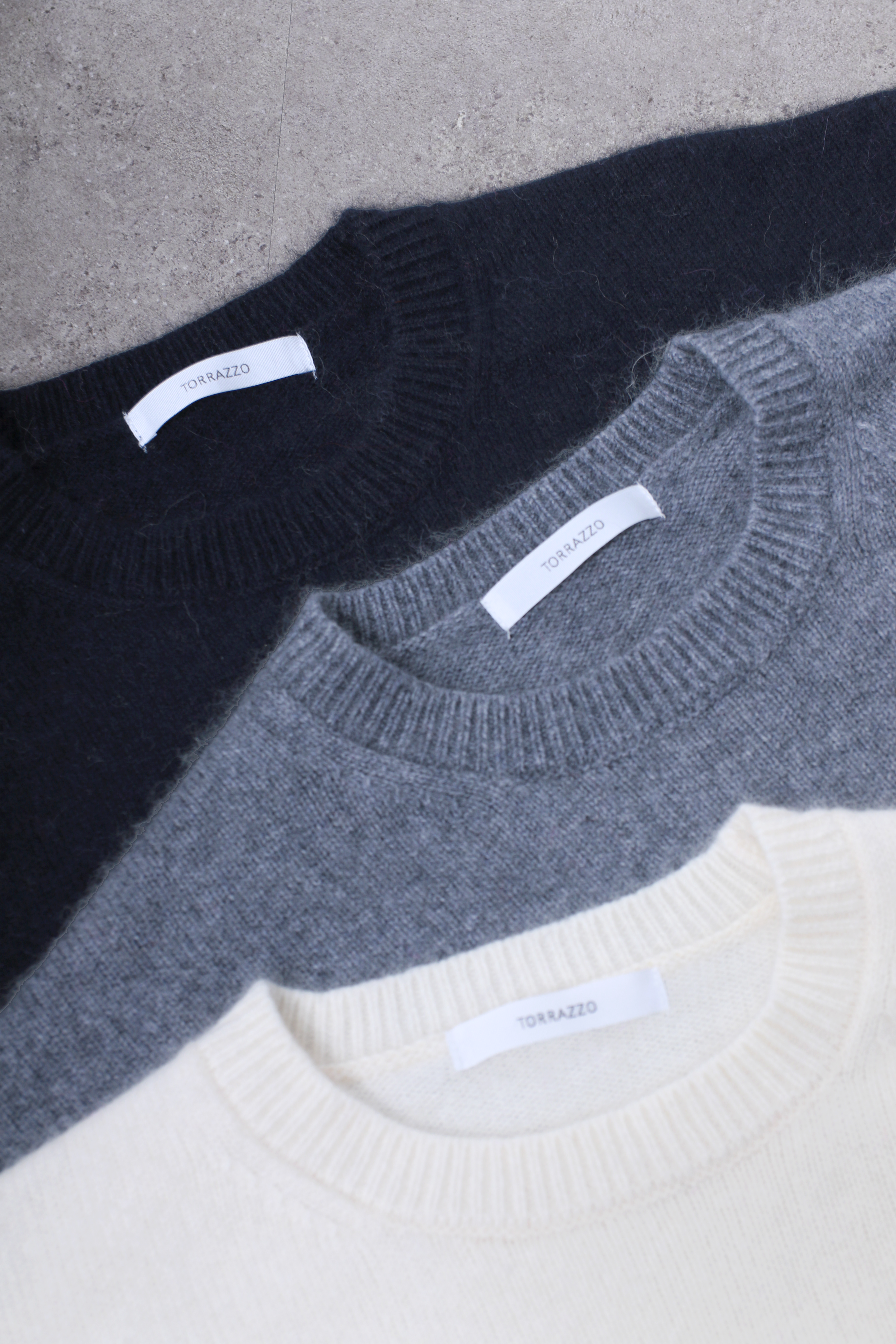 ラクーン混ベーシックプルオーバーニットトップス(6263-531)