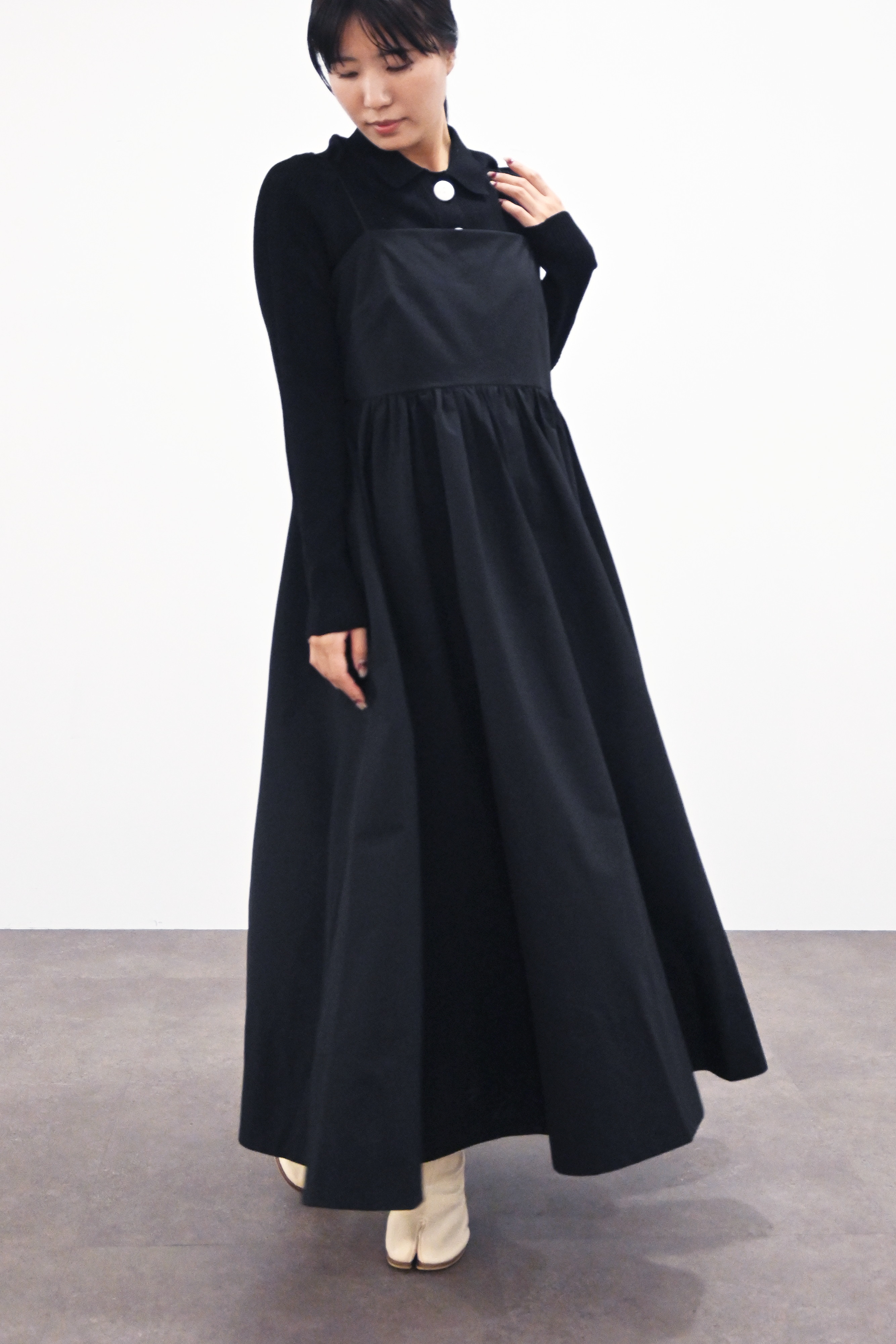 【Shikina×TORRAZZO】2WAYニット×ボリュームドレス(6265-302) 19.BLACK