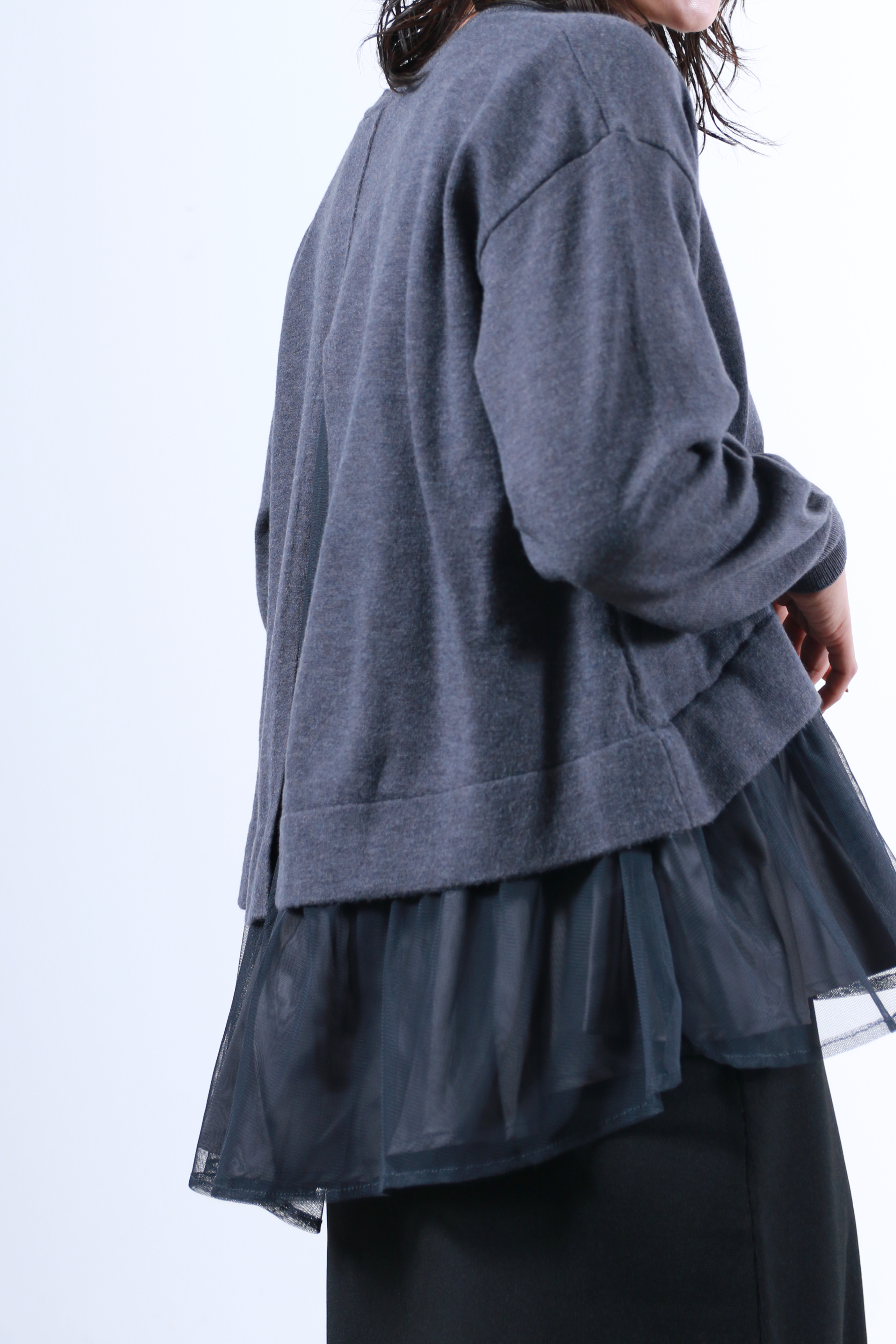 裾チュールニットトップス(6263-509)