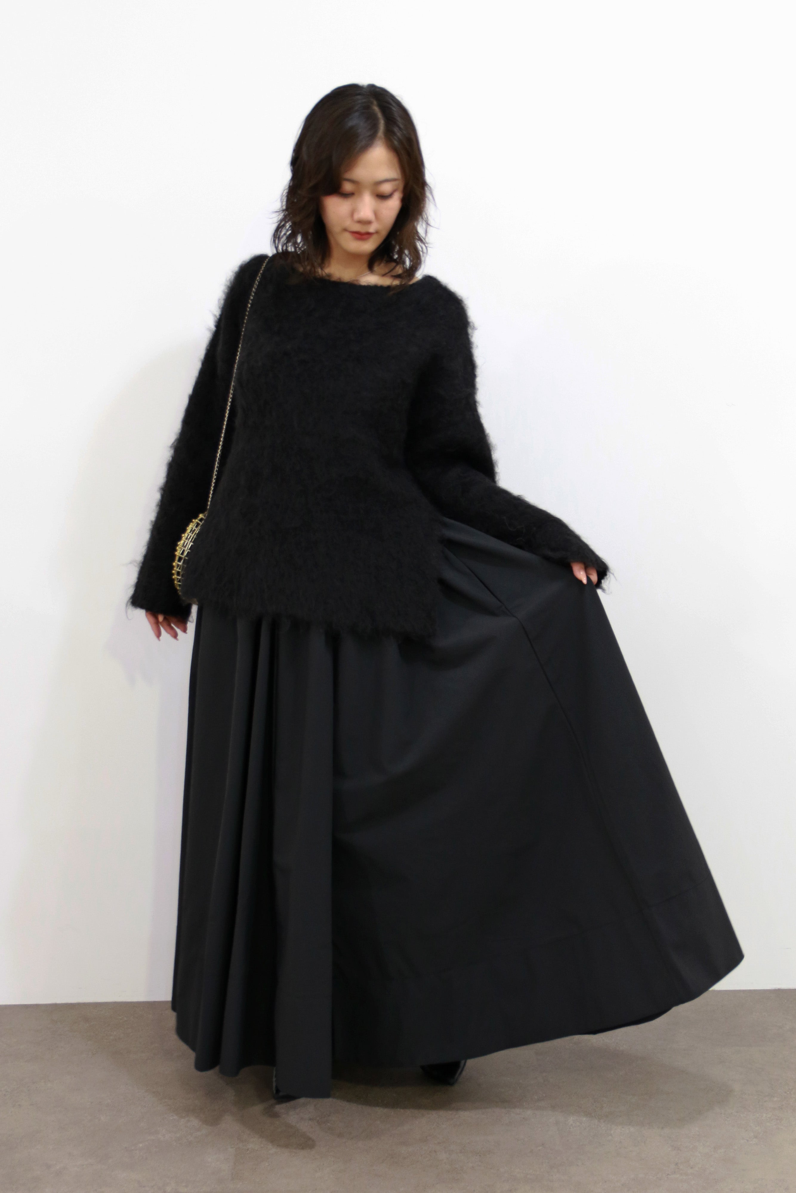 【10/3~ Shikina×TORRAZZO ご予約商品】2WAYニット×ボリュームドレス(6265-302)