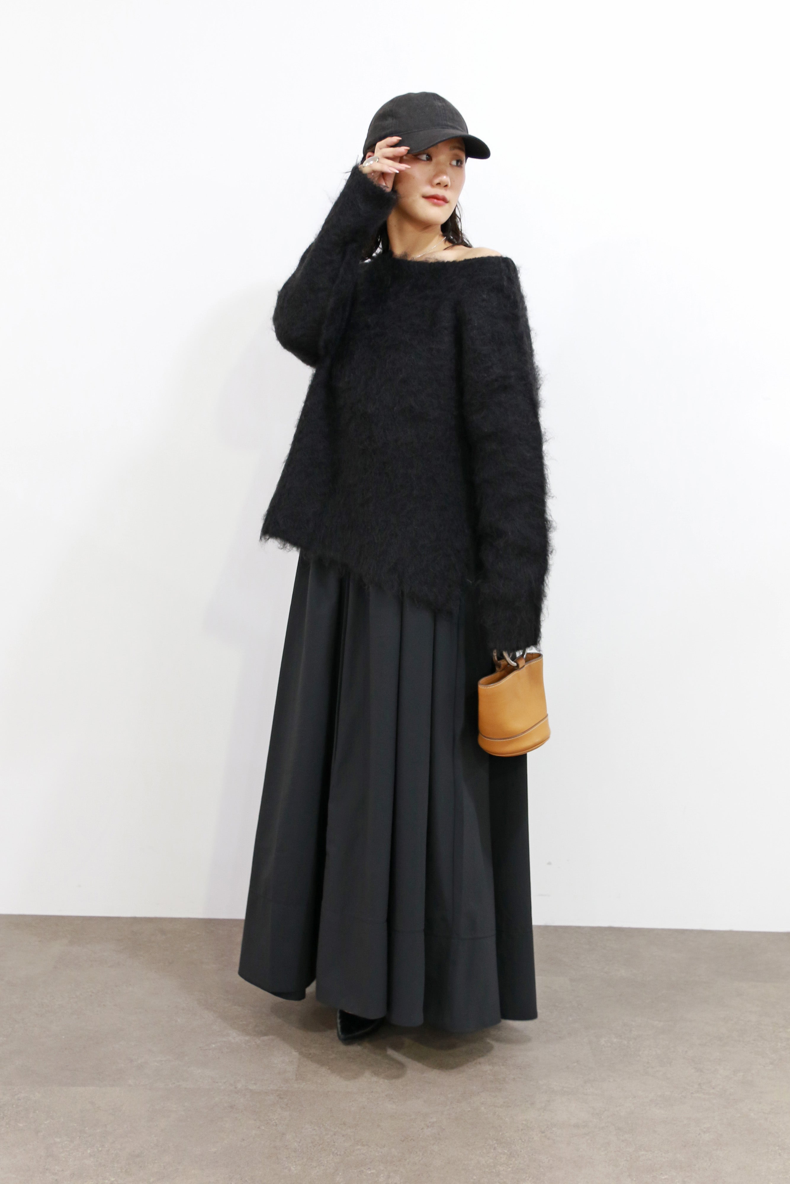 【Shikina×TORRAZZO】2WAYニット×ボリュームドレス(6265-302) 19.BLACK