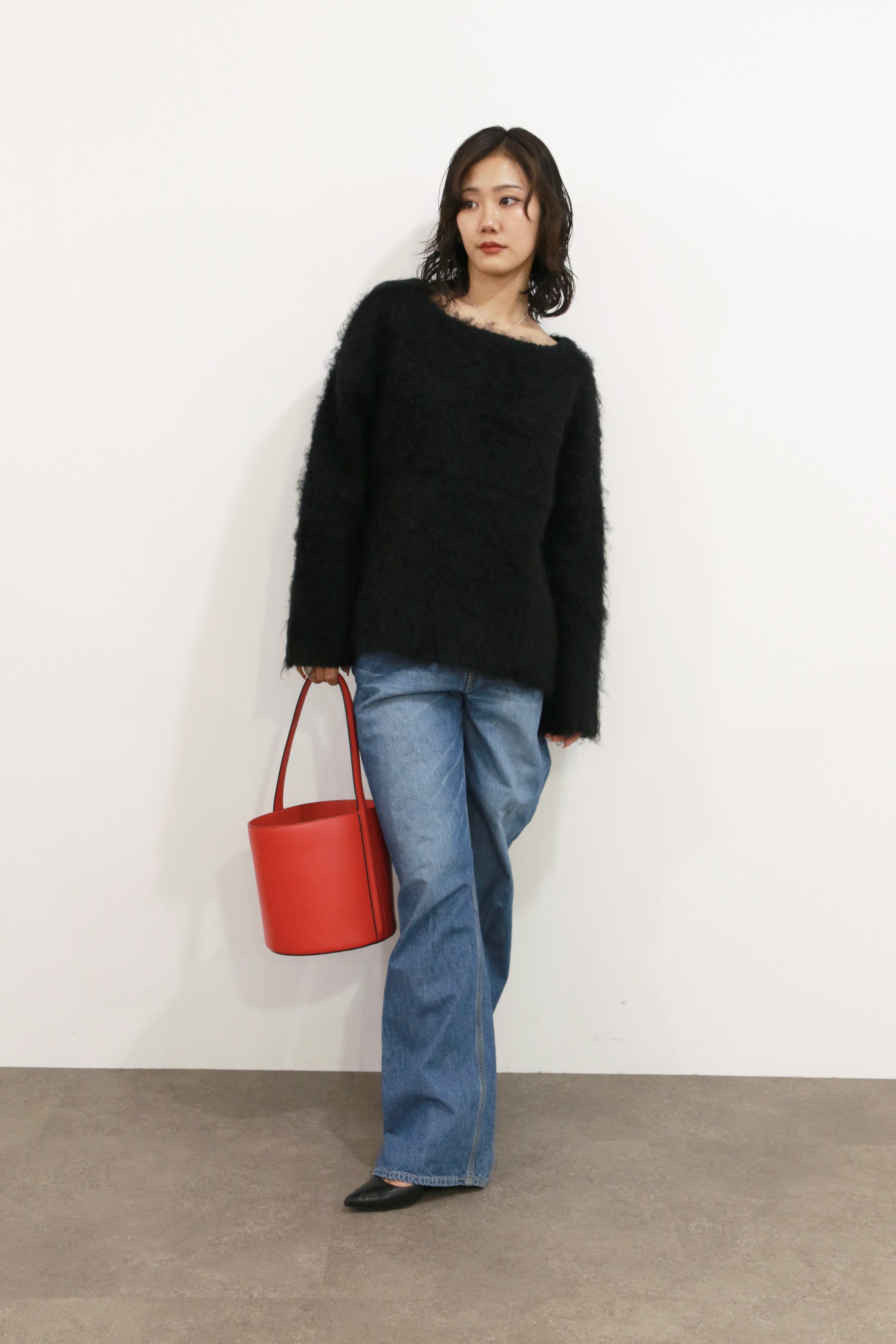 【Shikina×TORRAZZO】2WAYニット×ボリュームドレス(6265-302) 19.BLACK