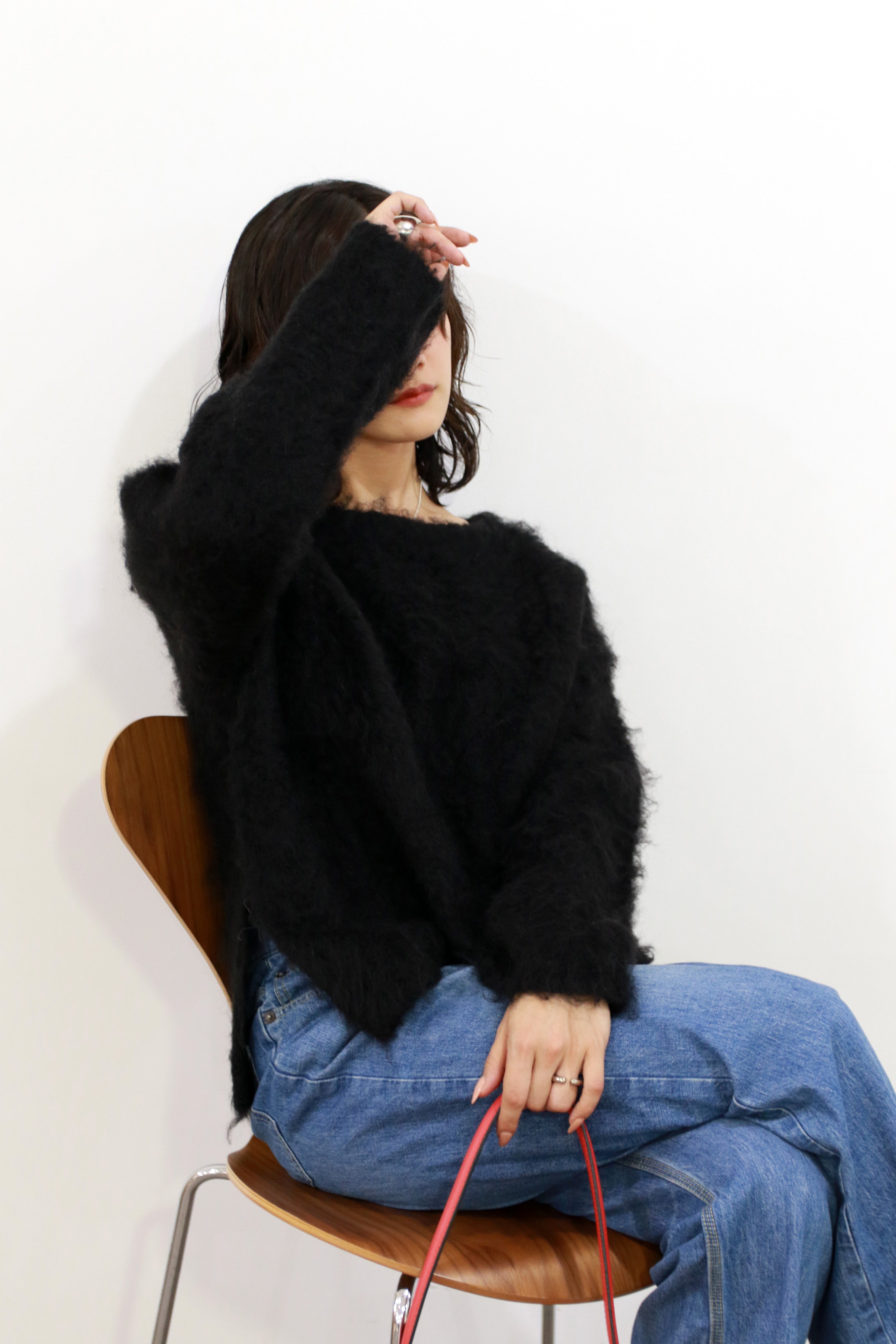 【Shikina×TORRAZZO】2WAYニット×ボリュームドレス(6265-302) 19.BLACK
