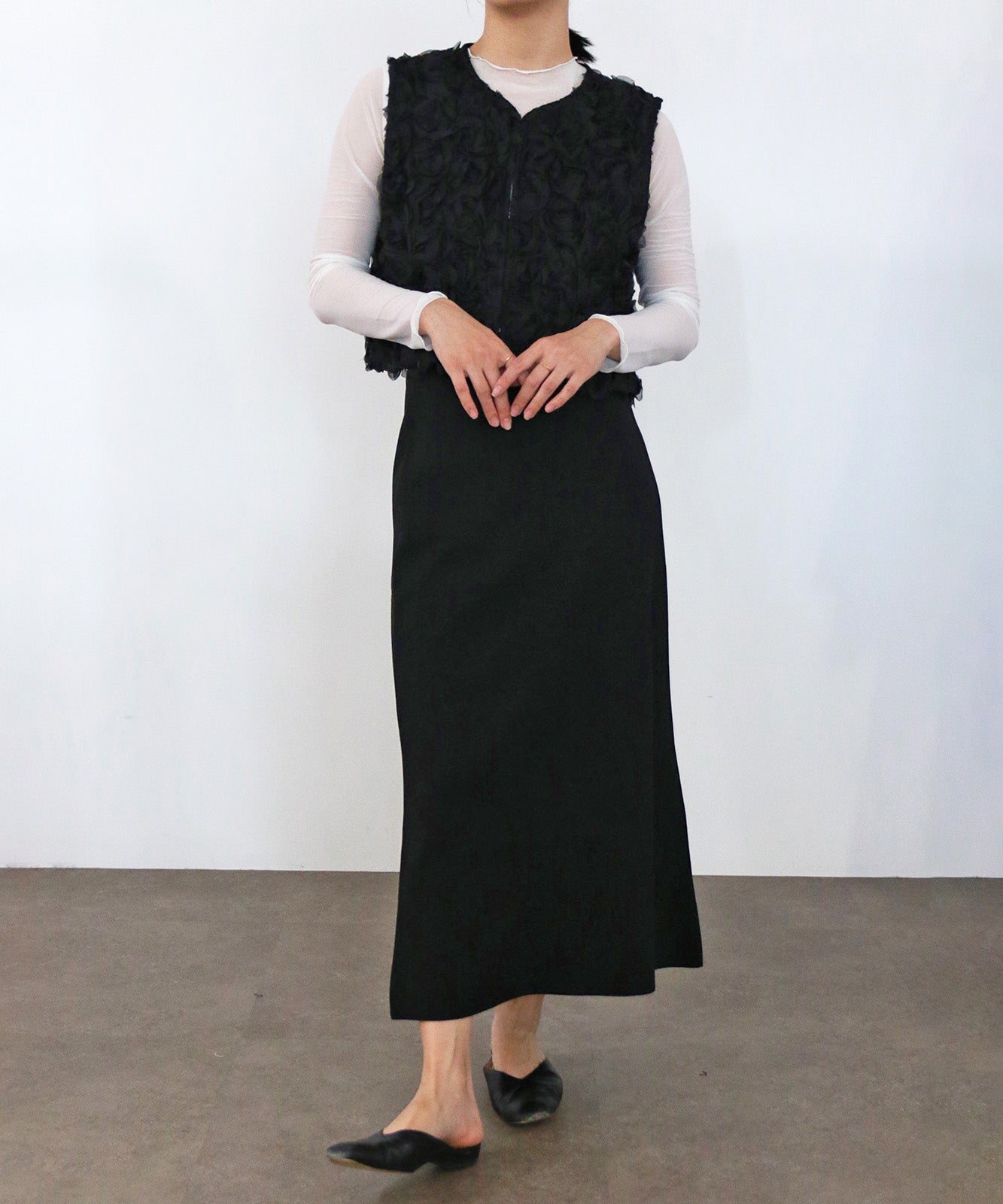 フラワーチュールパターンベスト(6262-454)