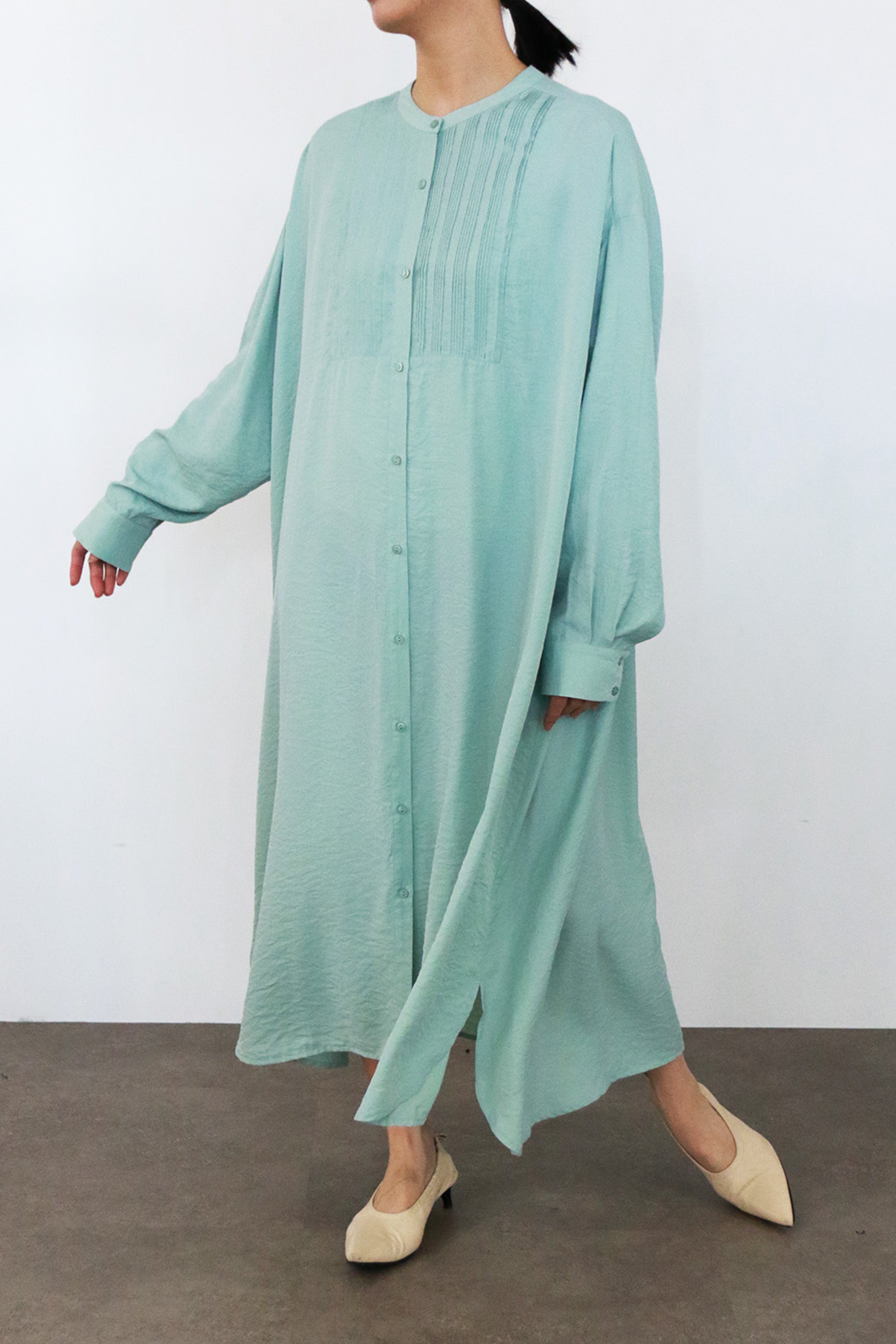 【ご予約商品/1000Pプレゼント】ロングスリーブレスシャツワンピース(6252-472)