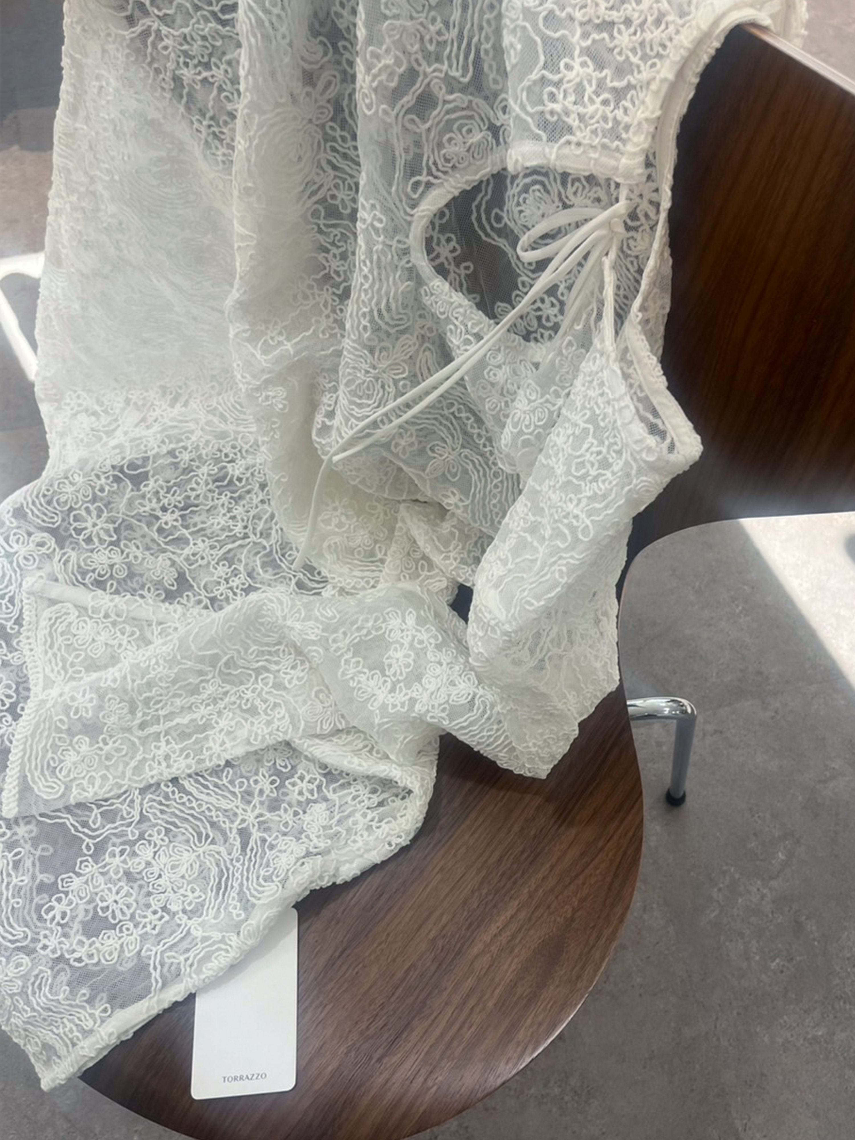 【再入荷】立体コード刺繍レースワンピース(6259-490)