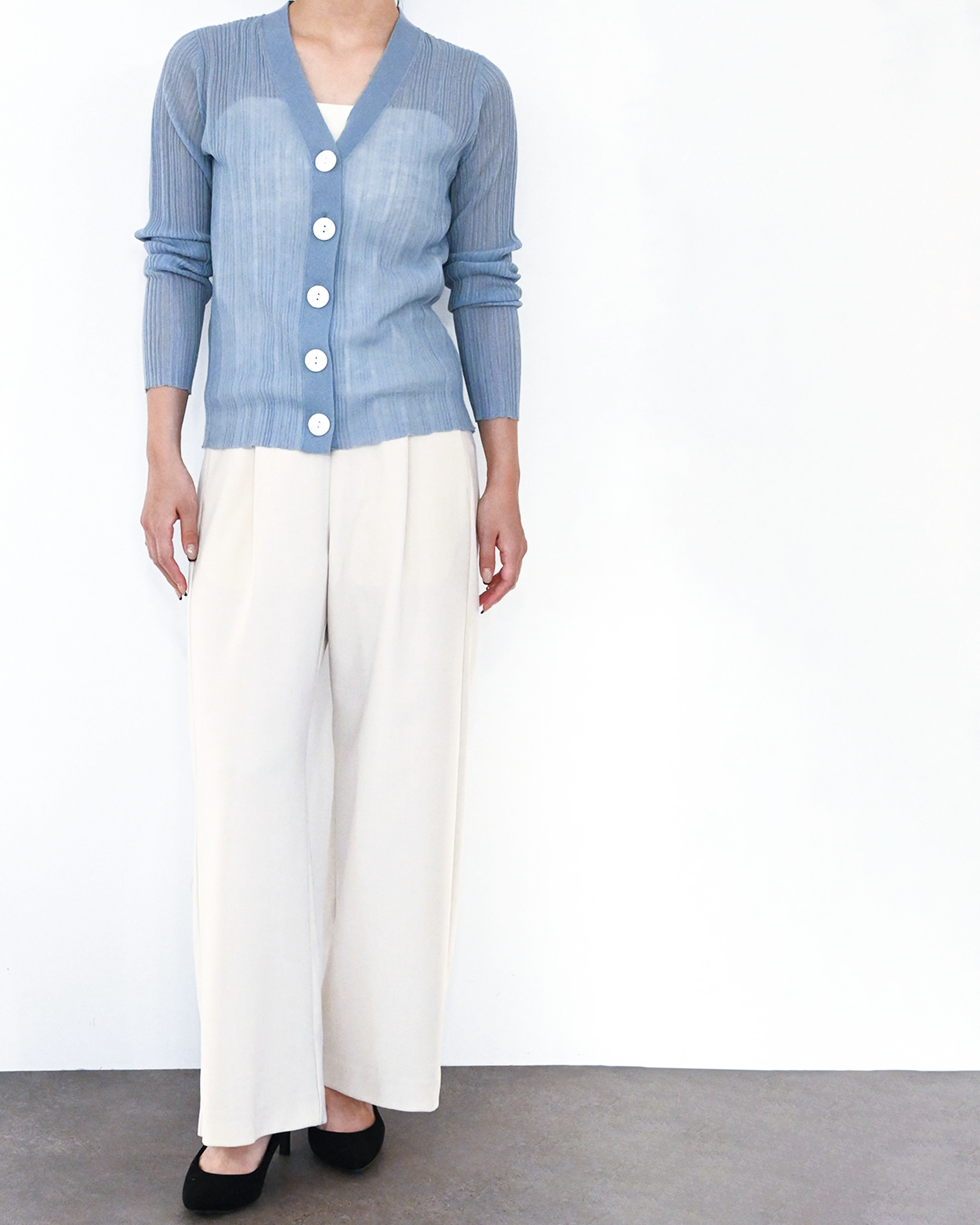 【comming soon】ランダムリブニットカーディガン(6266-340)