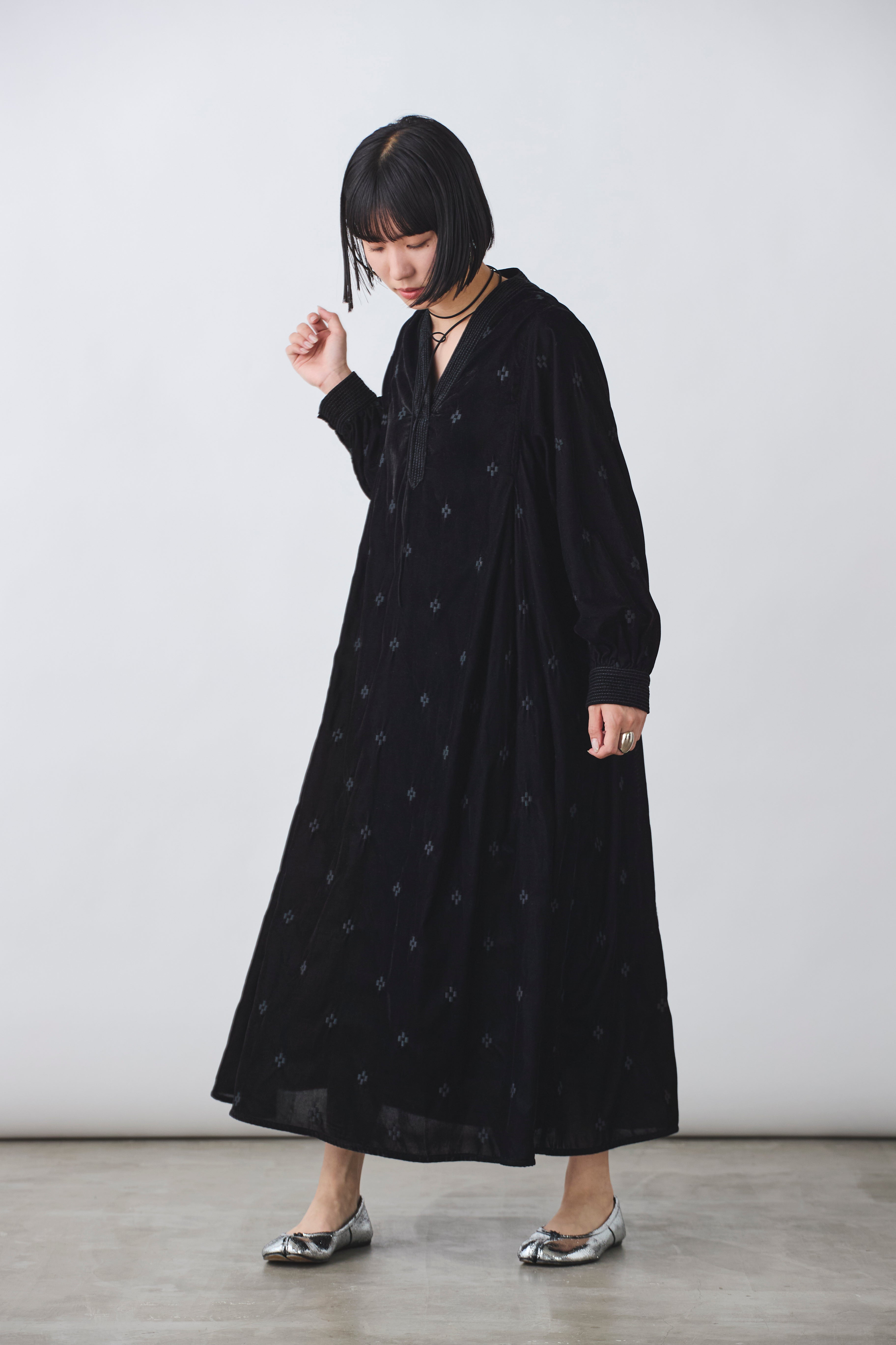 カフタン ベロアワンピース(6261-447)