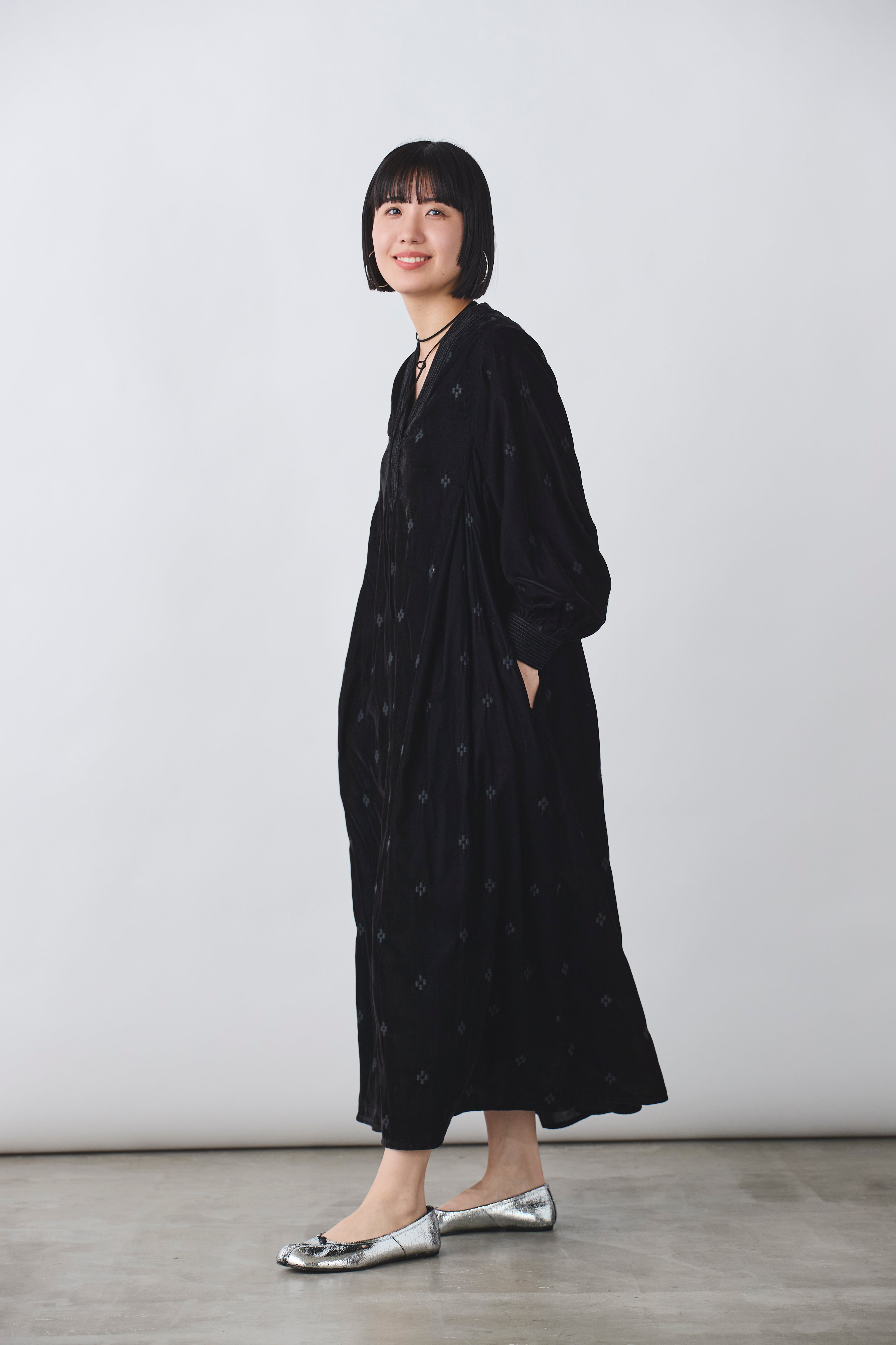 カフタン ベロアワンピース(6261-447)