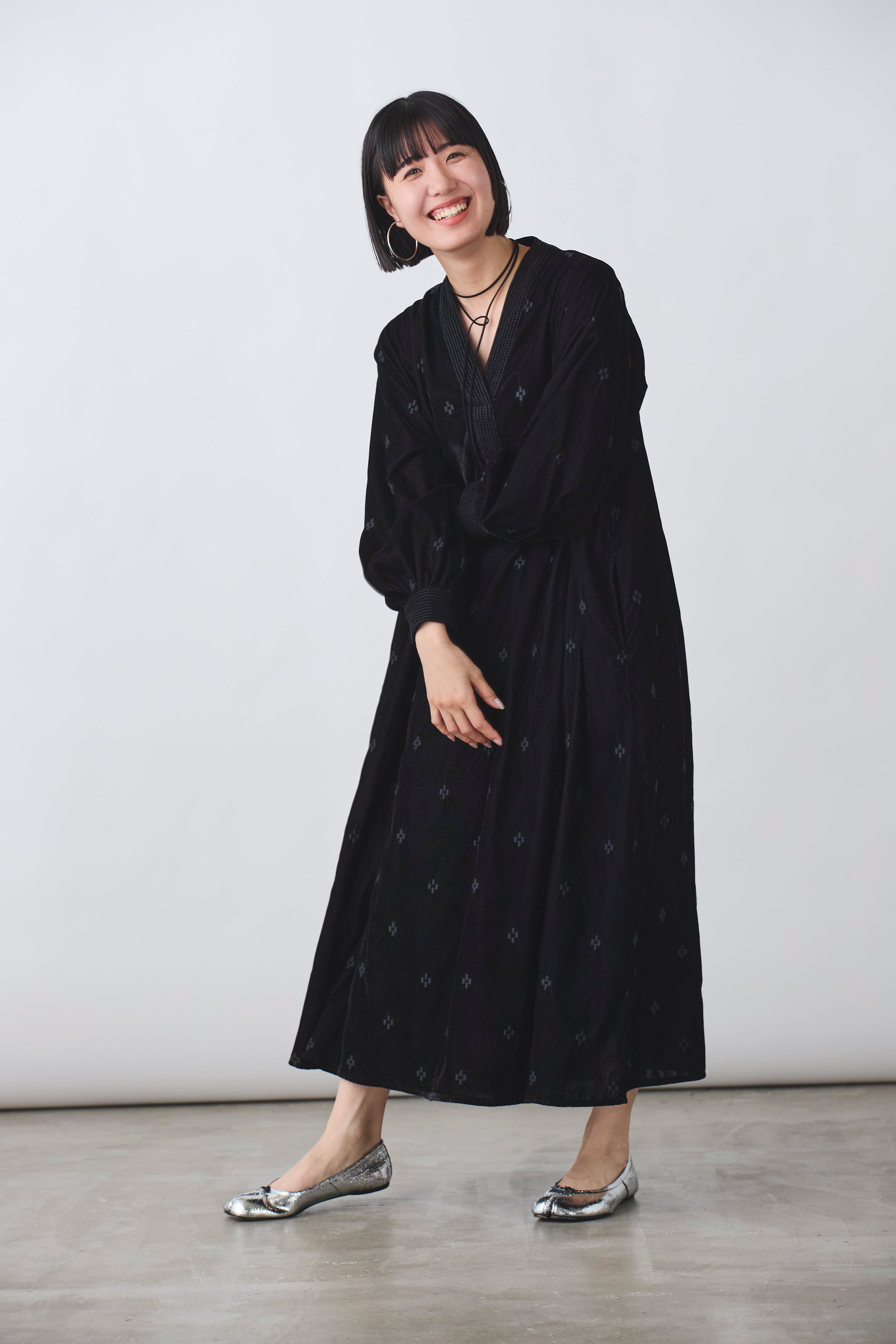 カフタン ベロアワンピース(6261-447)