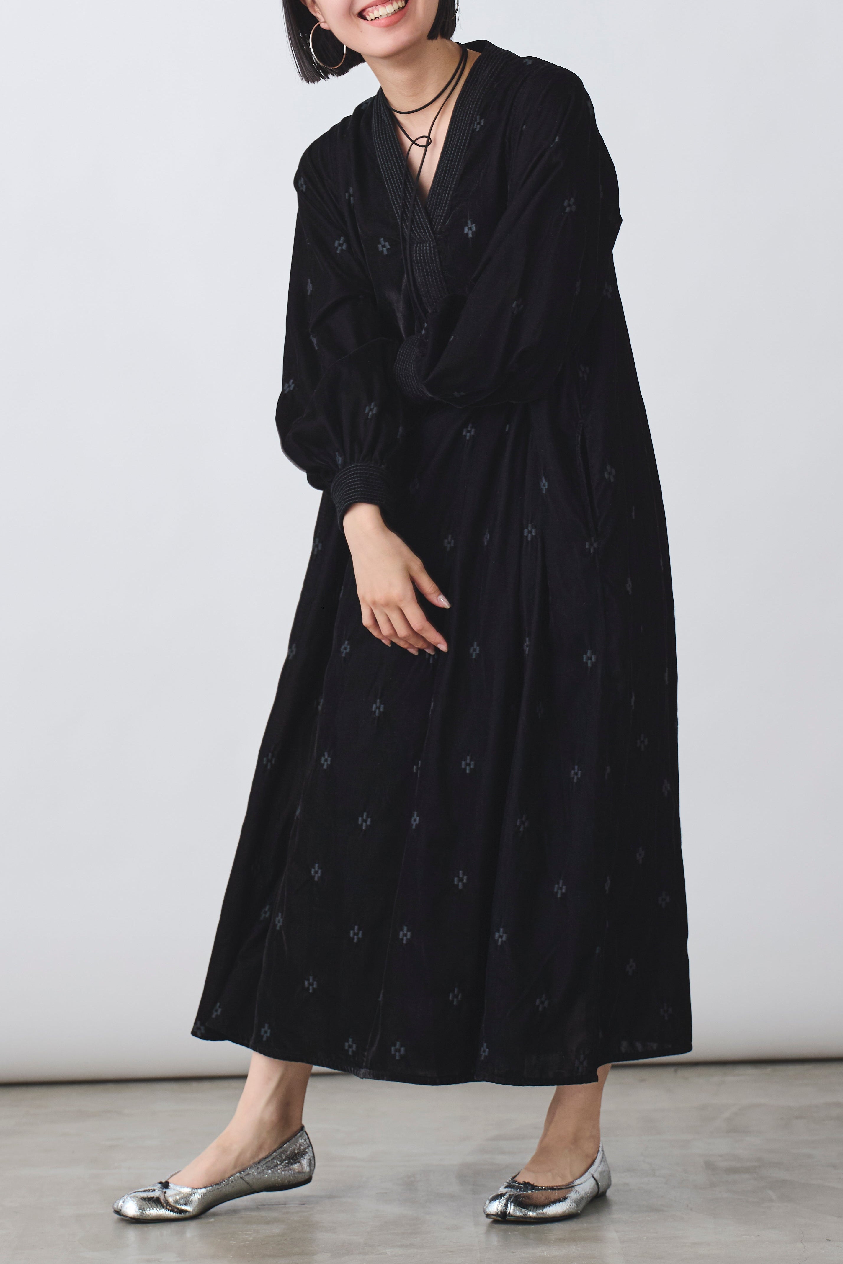 カフタン ベロアワンピース(6261-447)