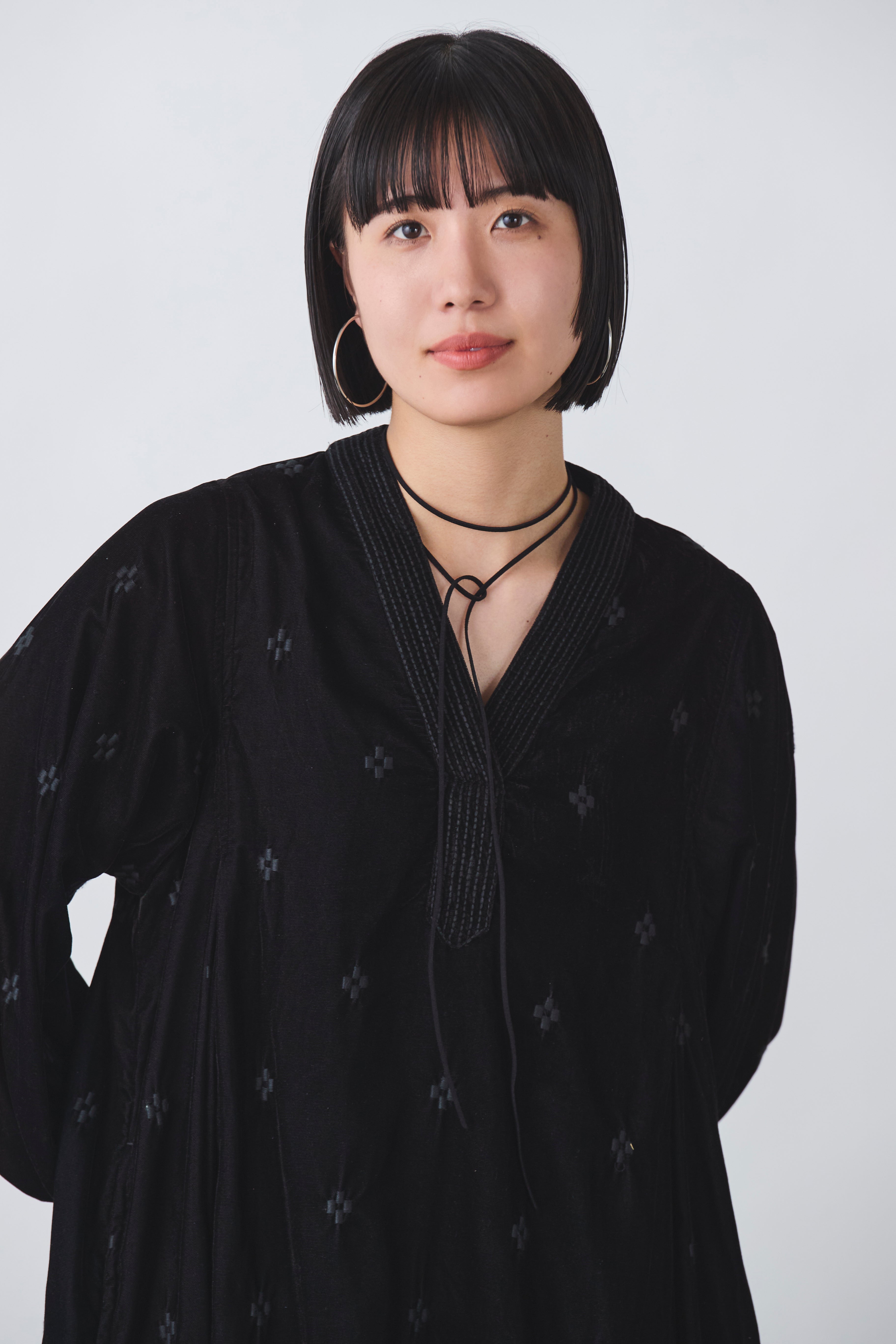 カフタン ベロアワンピース(6261-447)