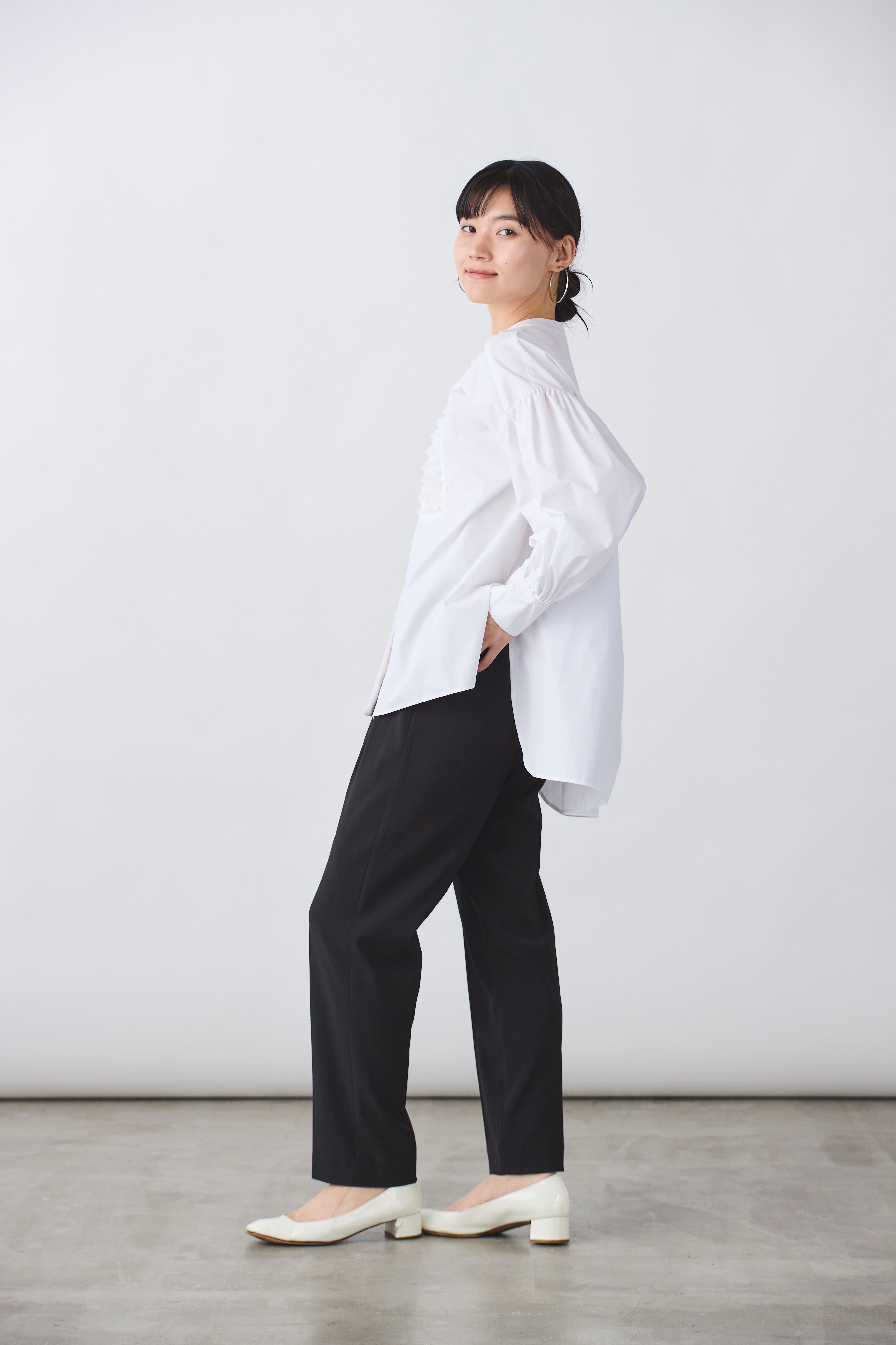 チュールフリルブラウス(6262ー457)