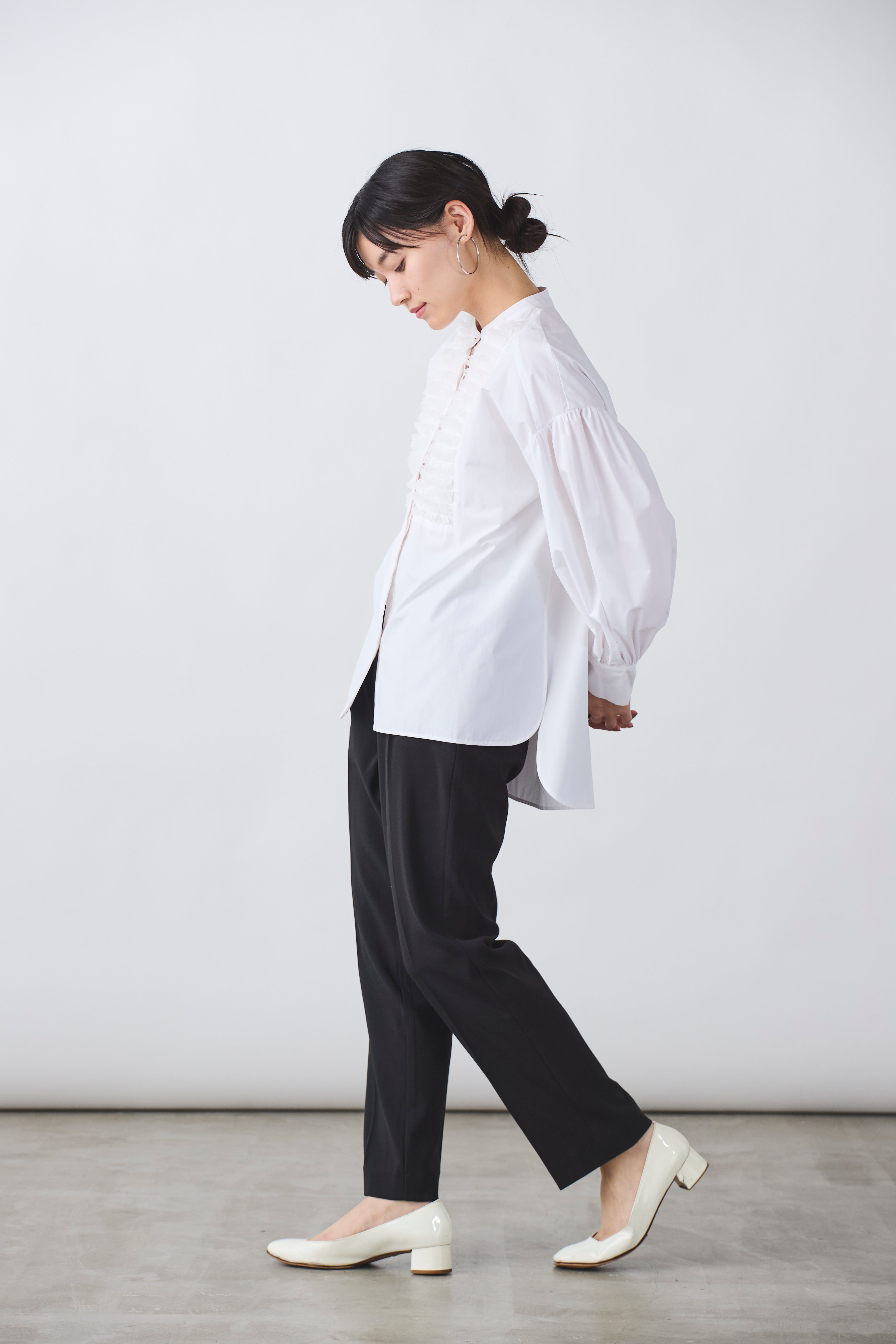 チュールフリルブラウス(6262ー457)