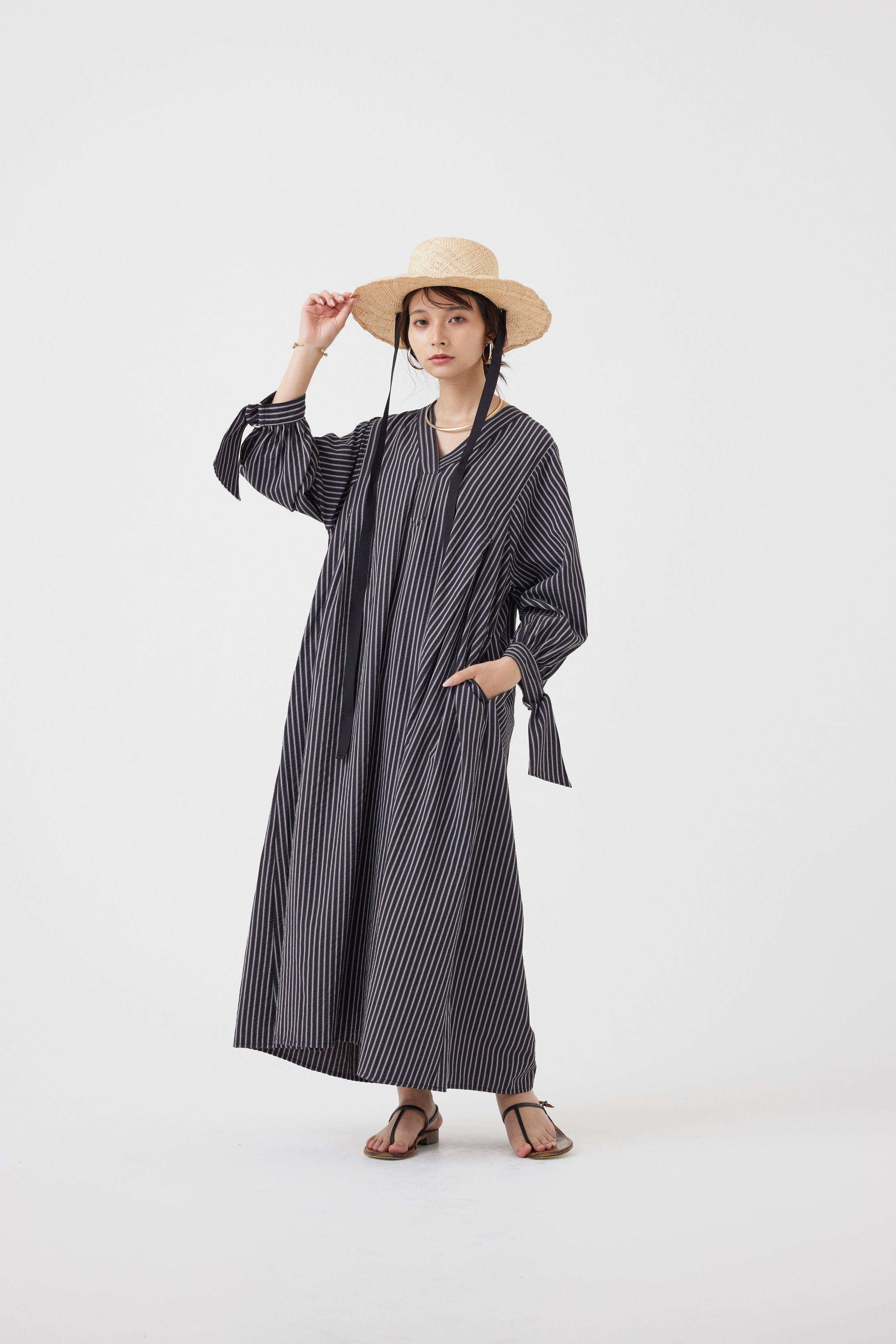 ストライプワンピース(6251-347)