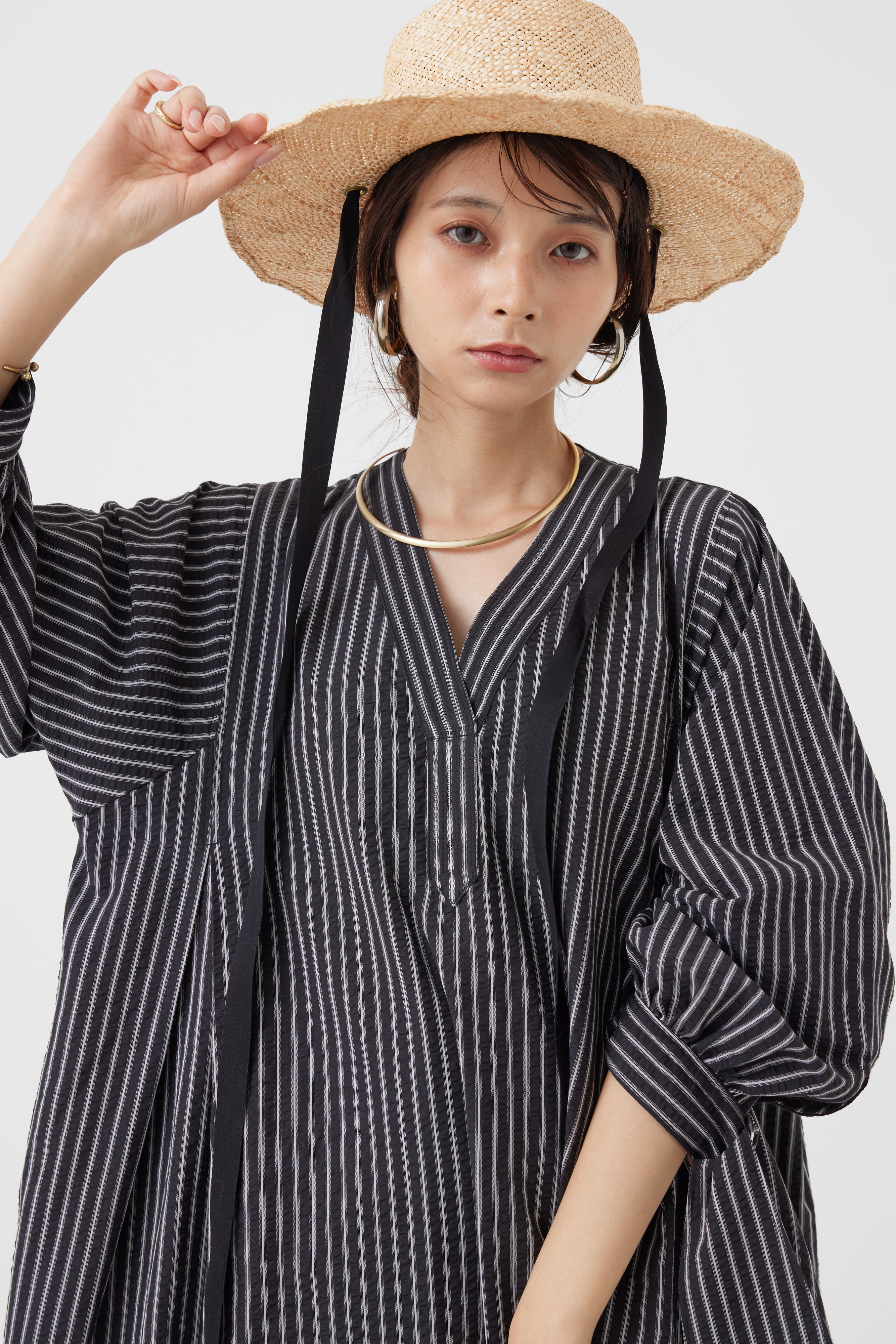 ストライプワンピース(6251-347)