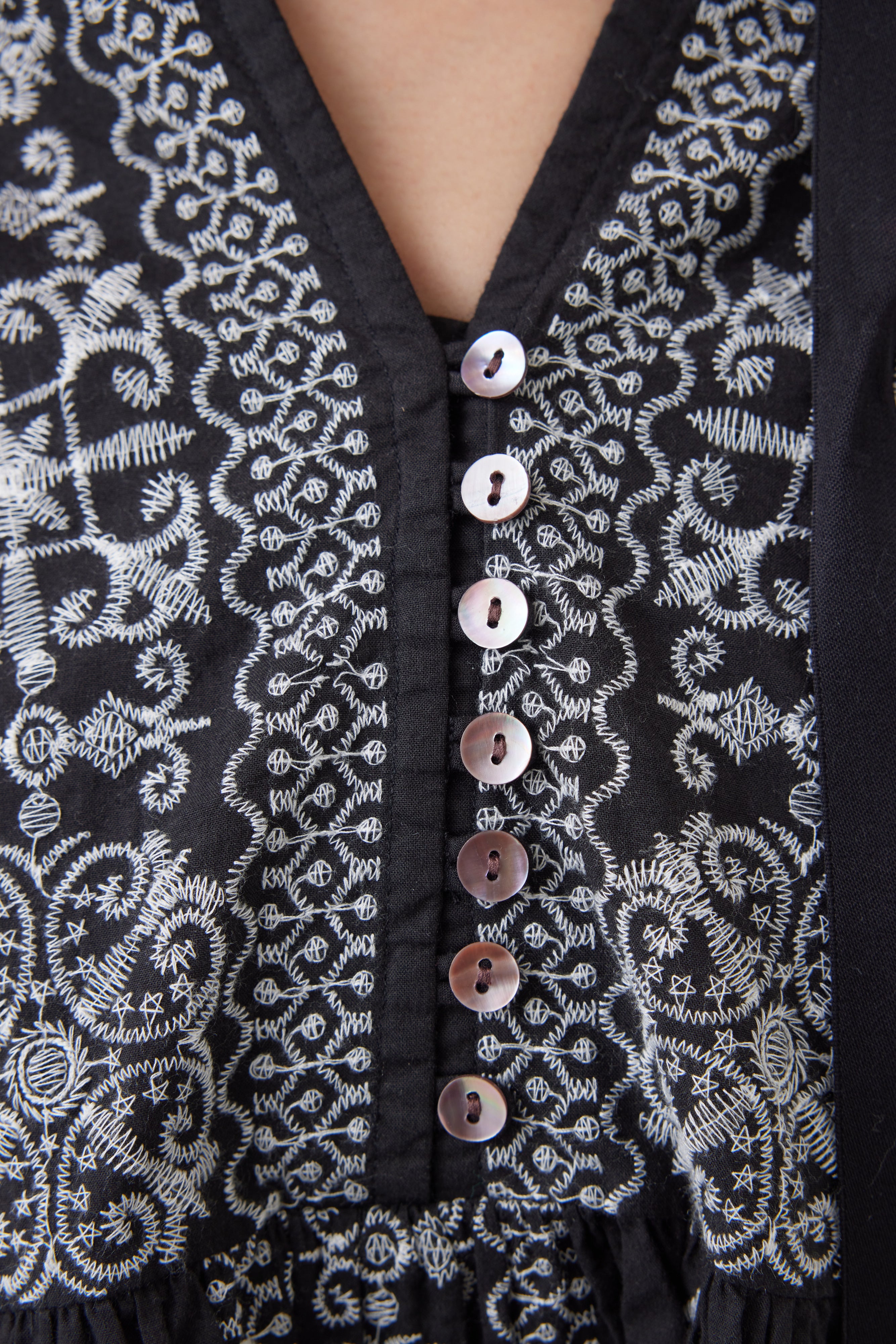 刺繍コットンブラウス(6251-541)